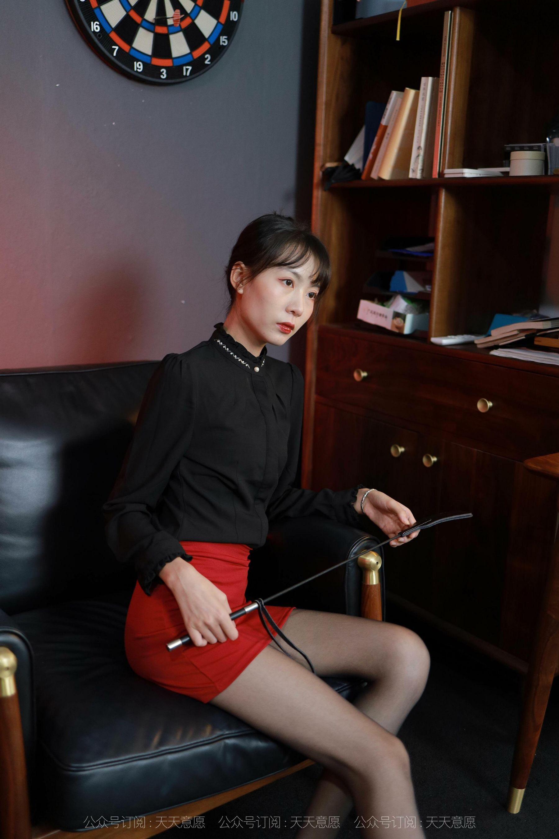 模特：团团《性感红与黑》-图19