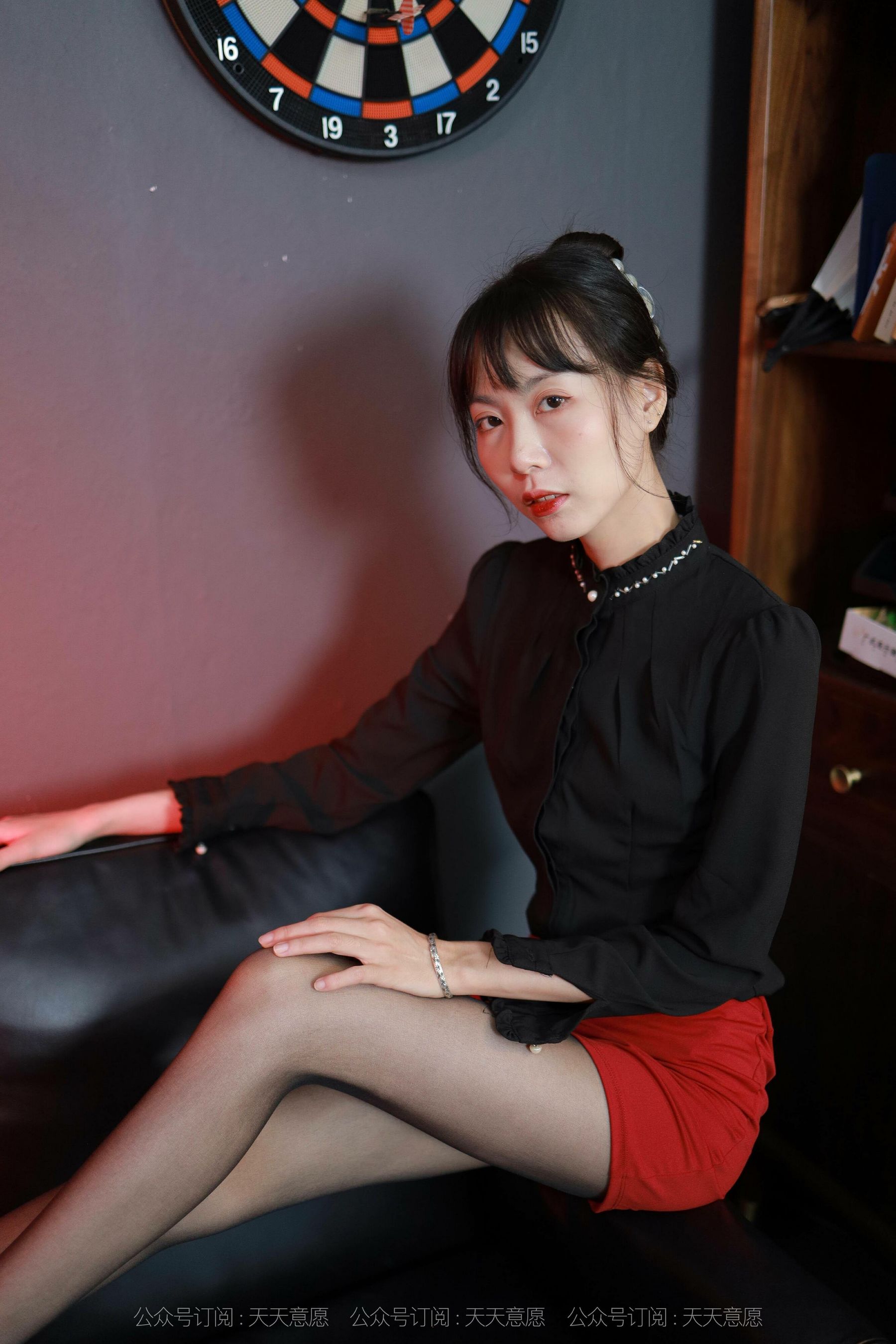 模特：团团《性感红与黑》-图44