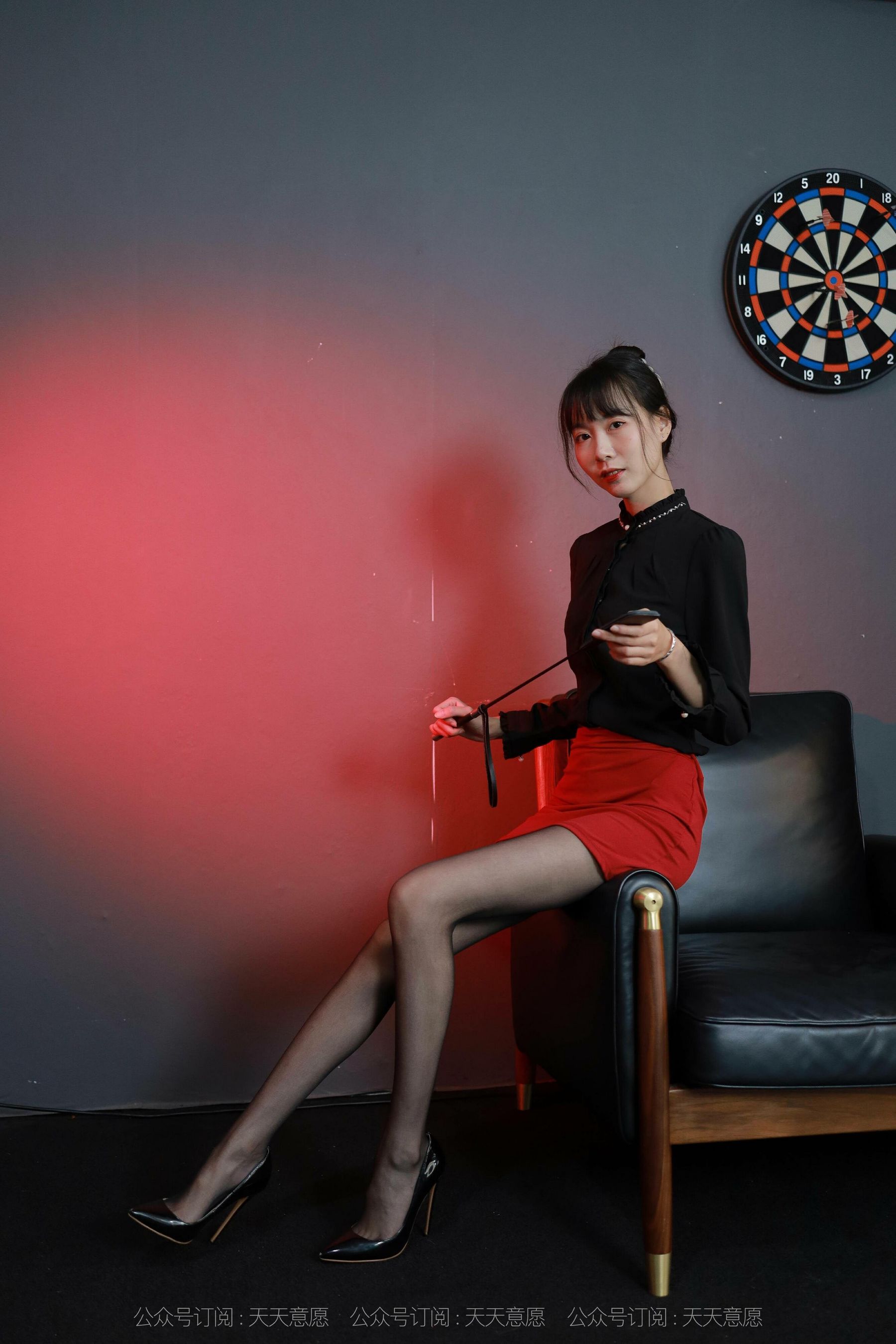 模特：团团《性感红与黑》-图4