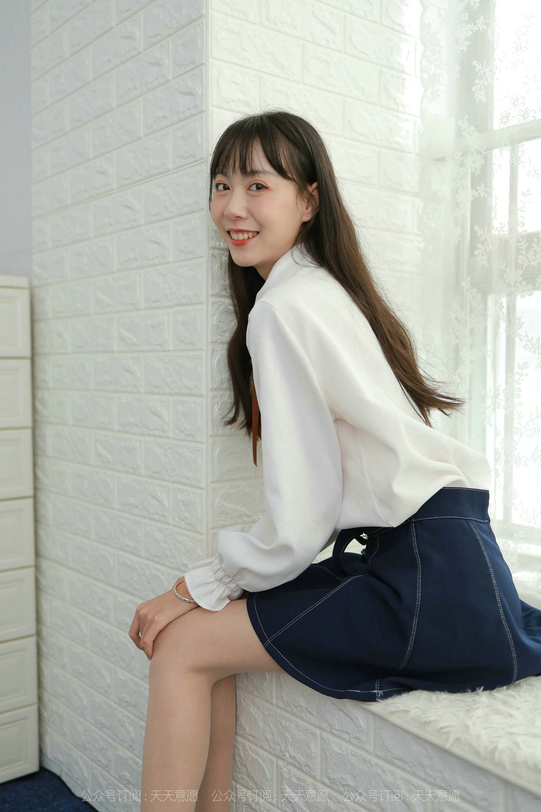 模特：团团《长腿学苑风》-图16