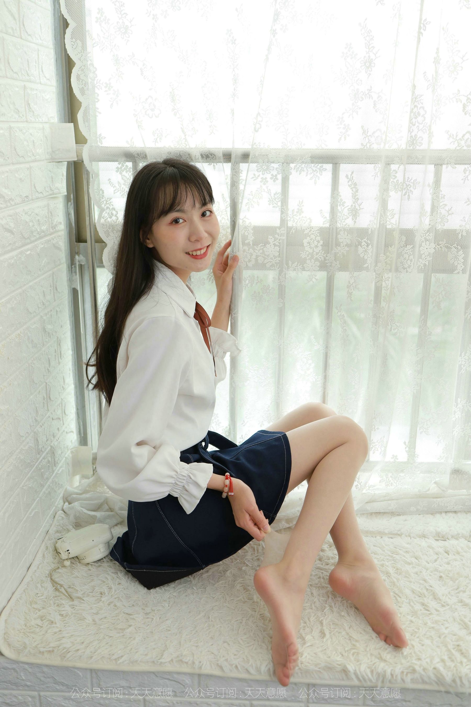 模特：团团《长腿学苑风》-图38