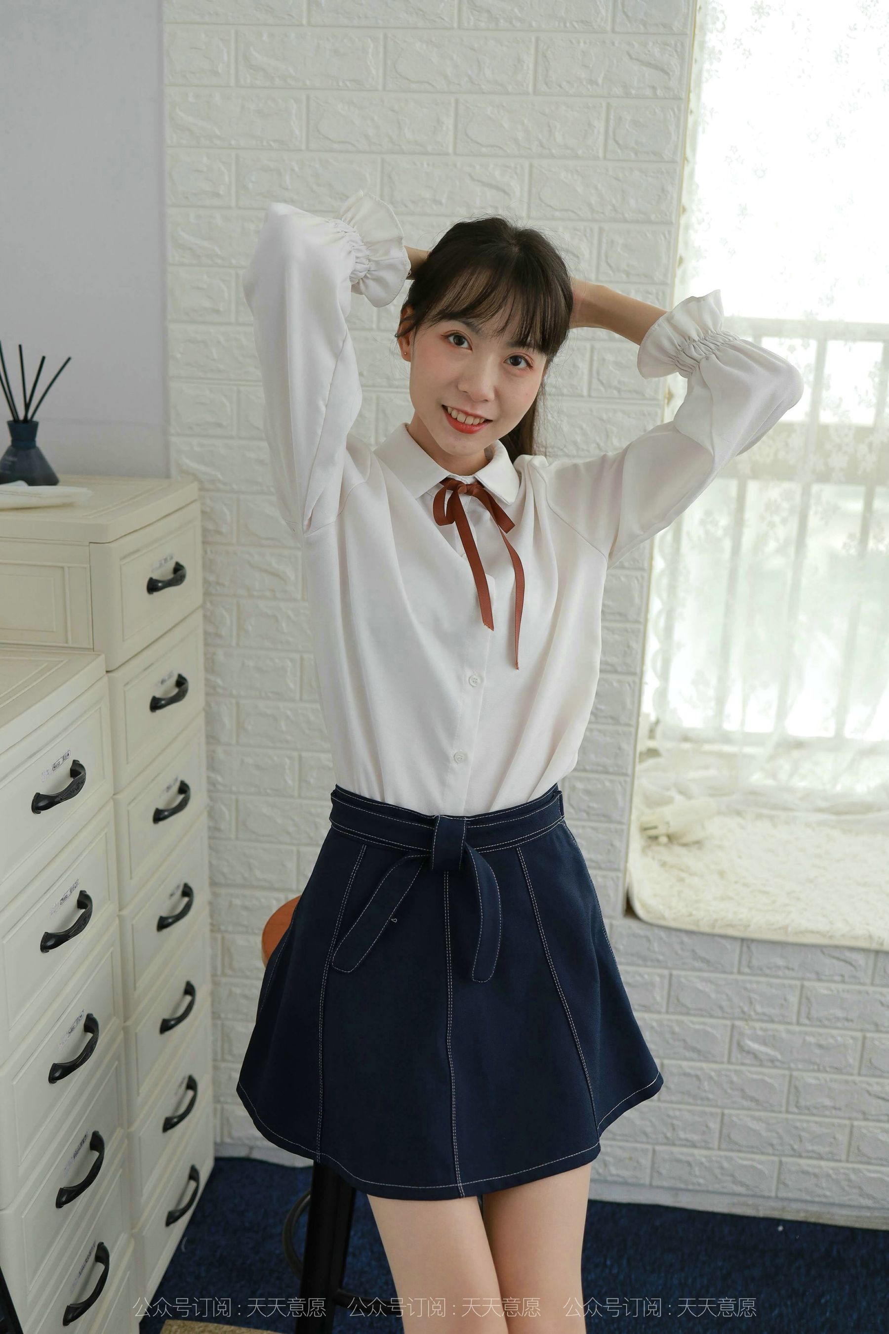 模特：团团《长腿学苑风》-图52