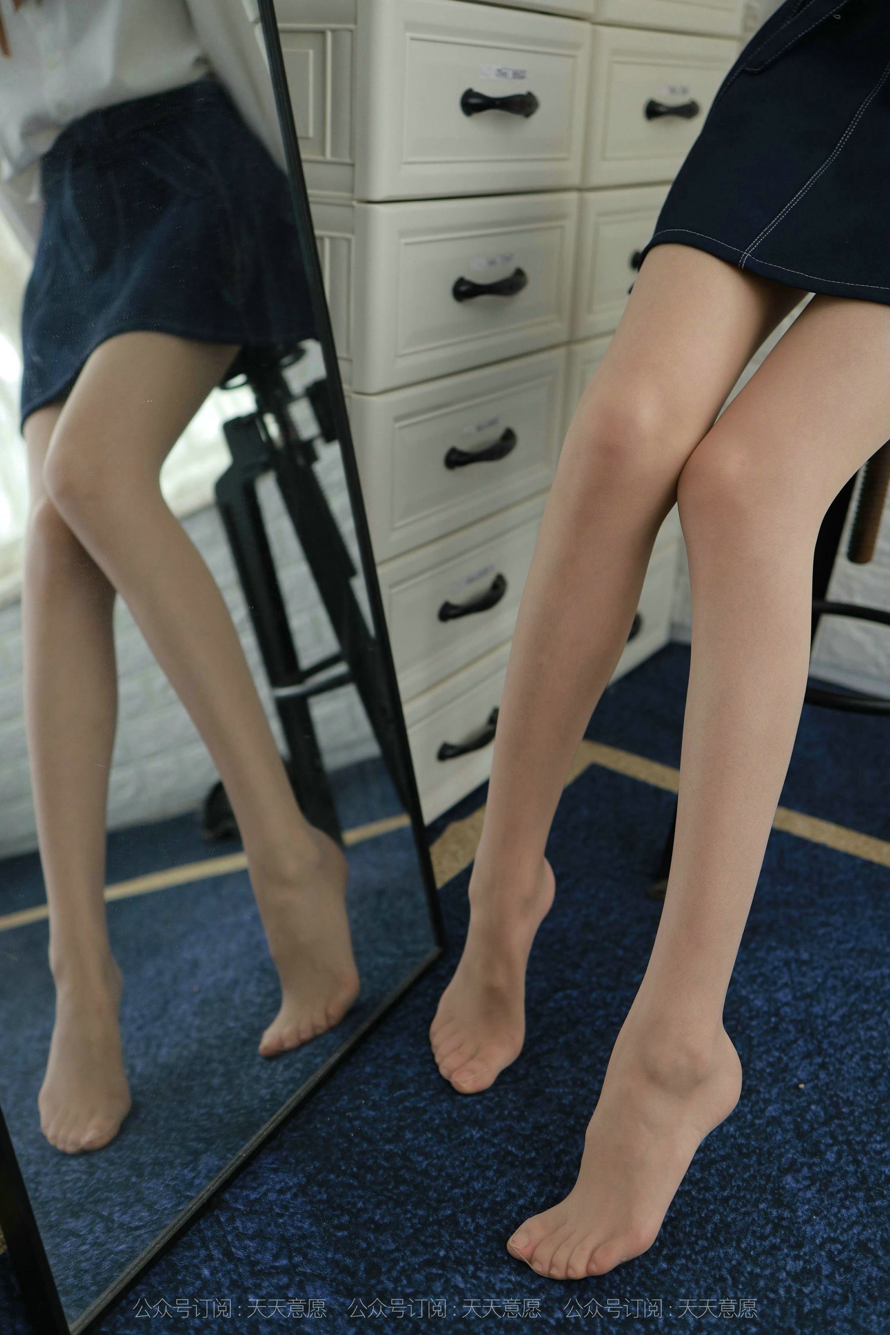 模特：团团《长腿学苑风》-图64