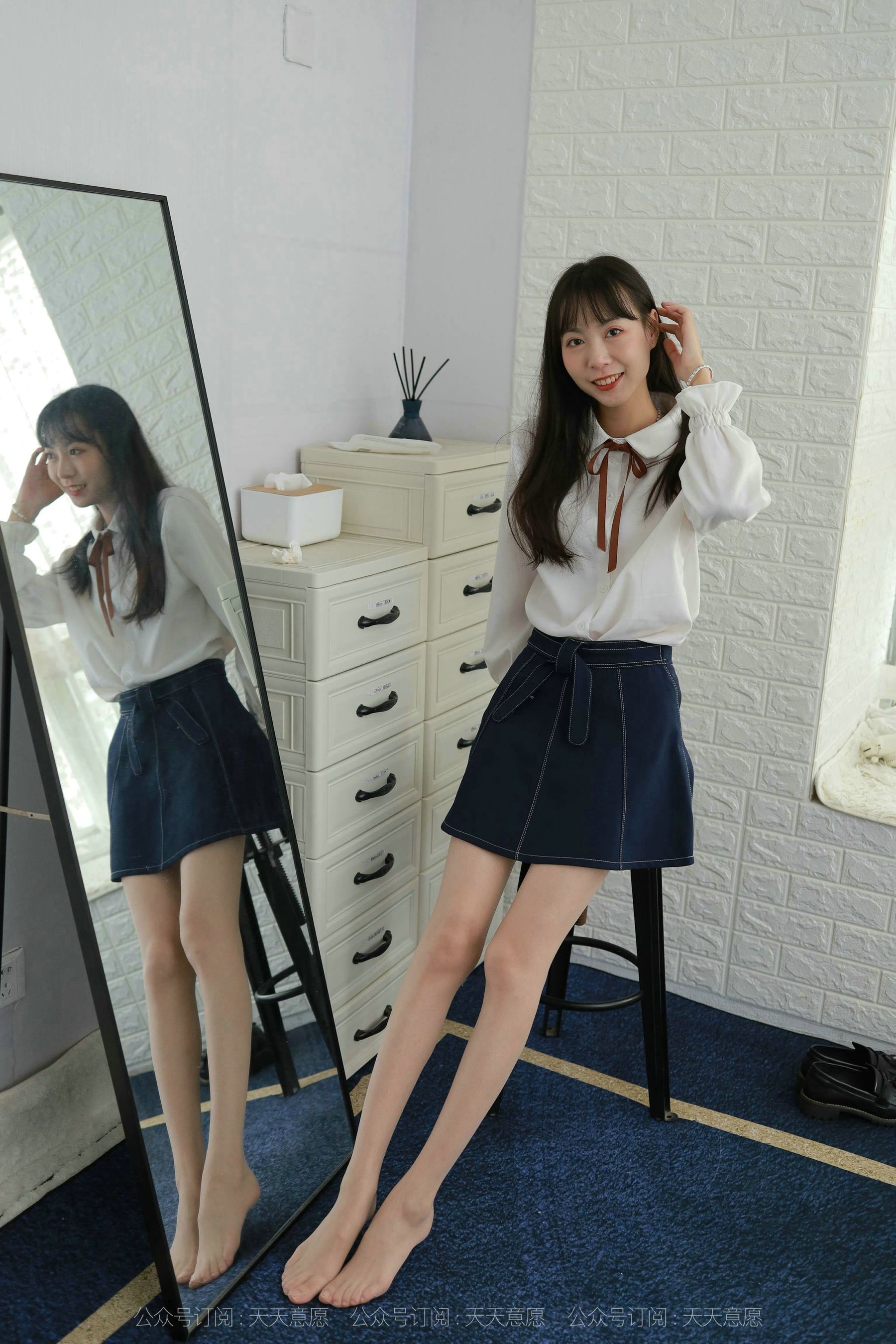 模特：团团《长腿学苑风》-图66