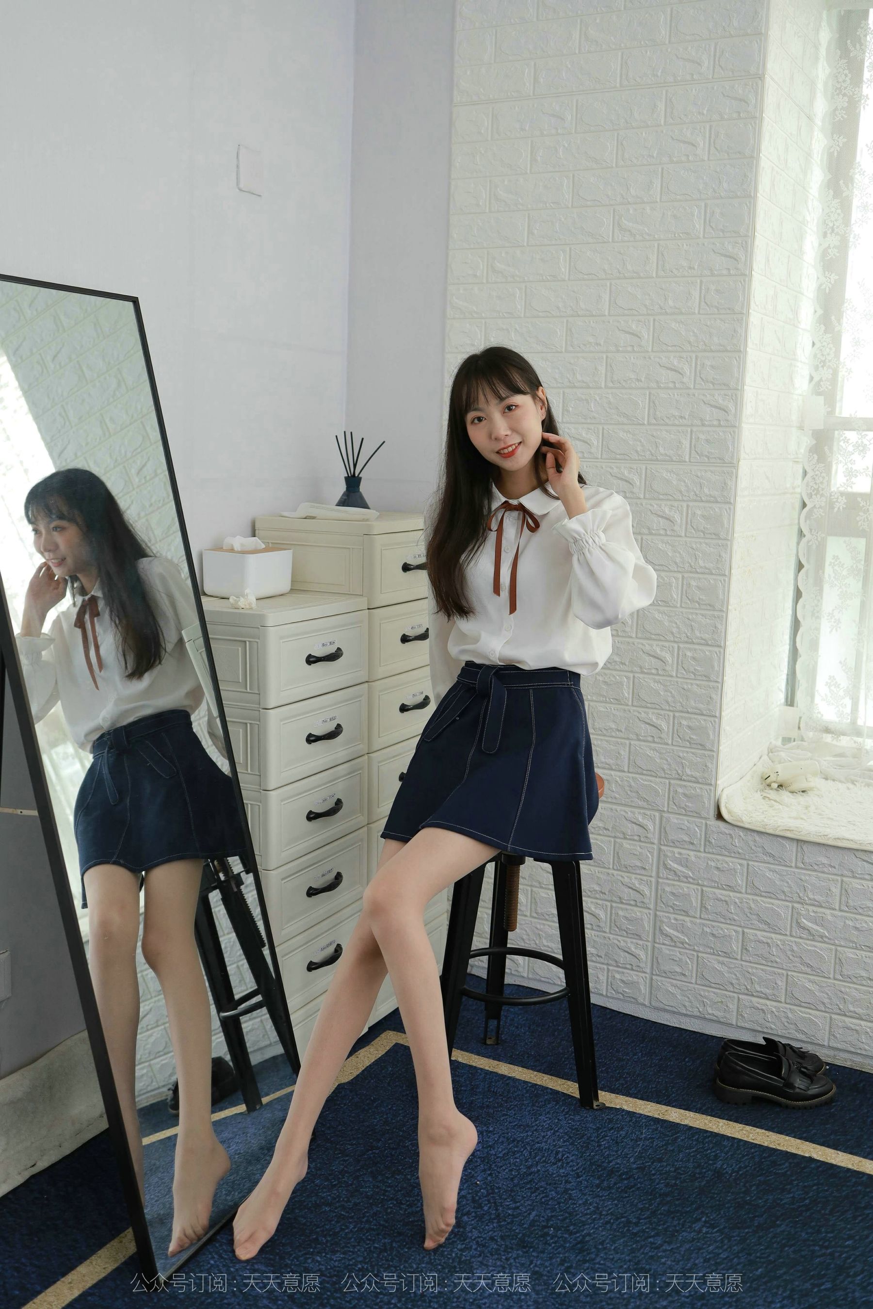 模特：团团《长腿学苑风》-图69