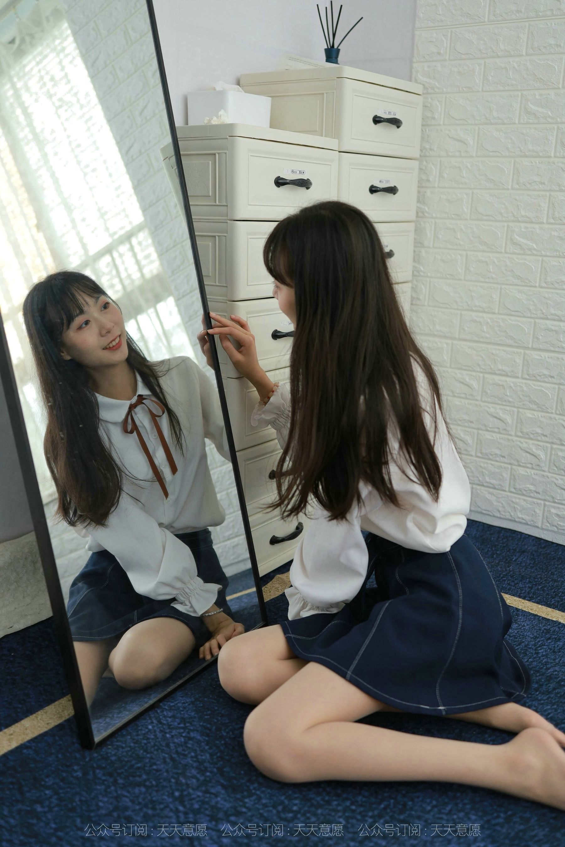 模特：团团《长腿学苑风》-图81