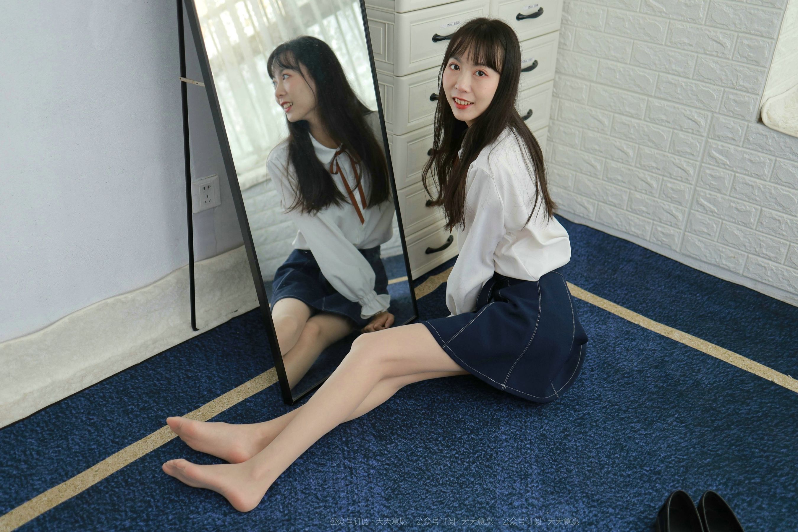 模特：团团《长腿学苑风》-图83