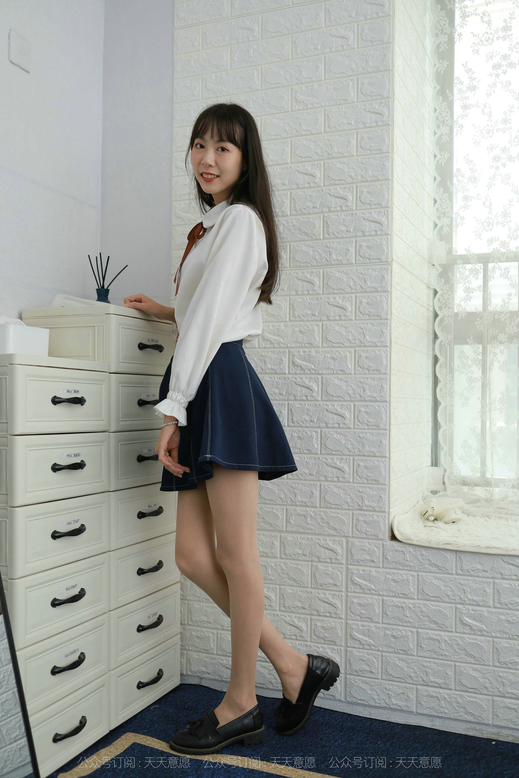 模特：团团《长腿学苑风》-图96