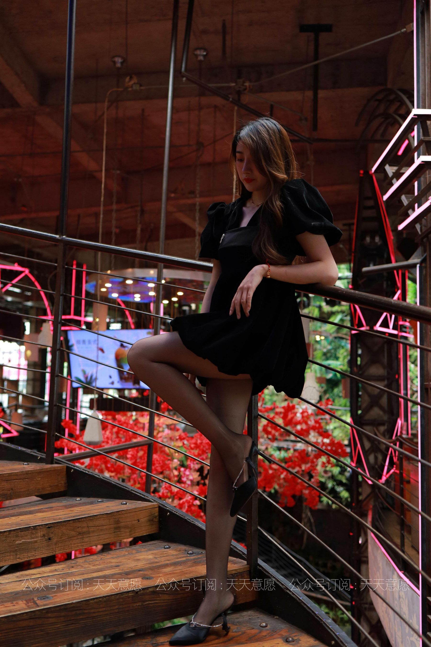 模特：夏夏《长腿黑天鹅》-图34