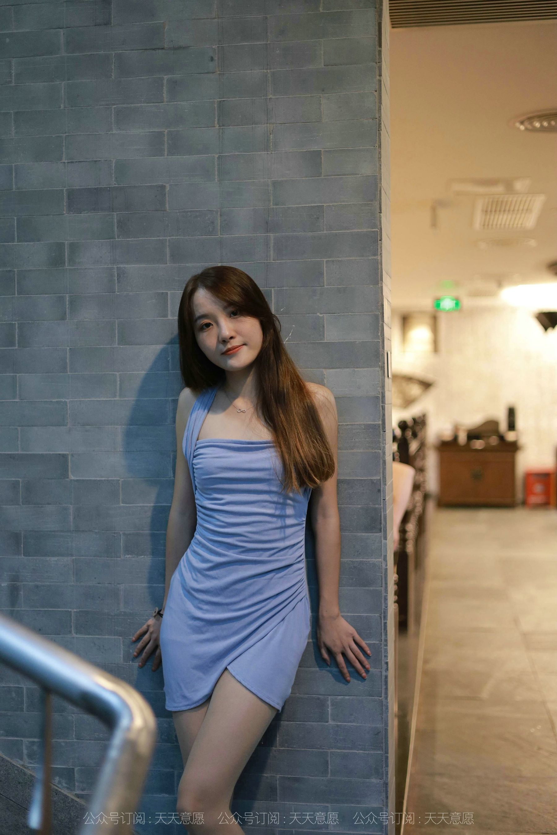 模特：婉苹《楼梯间的蓝衣美女》-图48