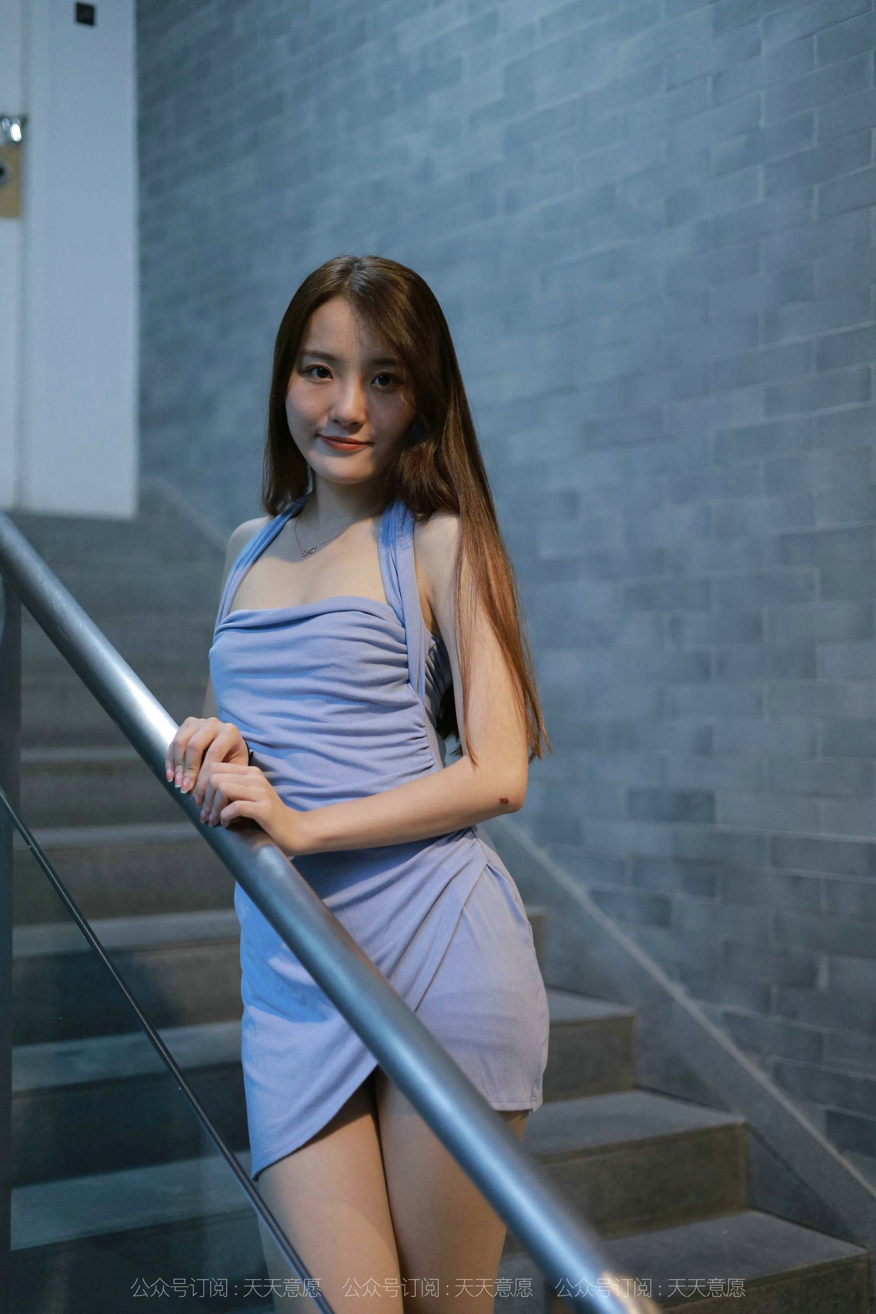 模特：婉苹《楼梯间的蓝衣美女》-图66