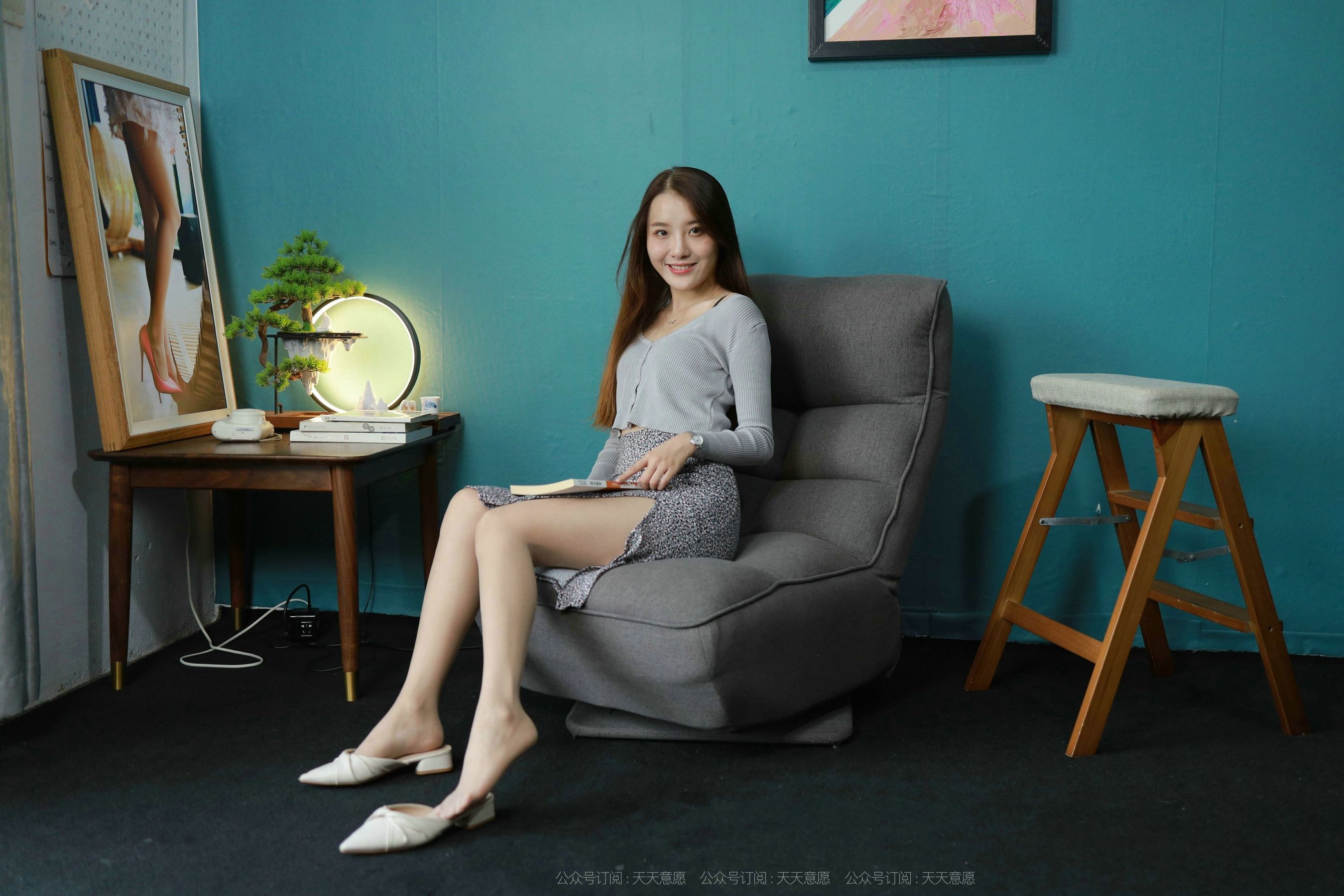 模特：婉苹《温柔的碎花裙》-图0