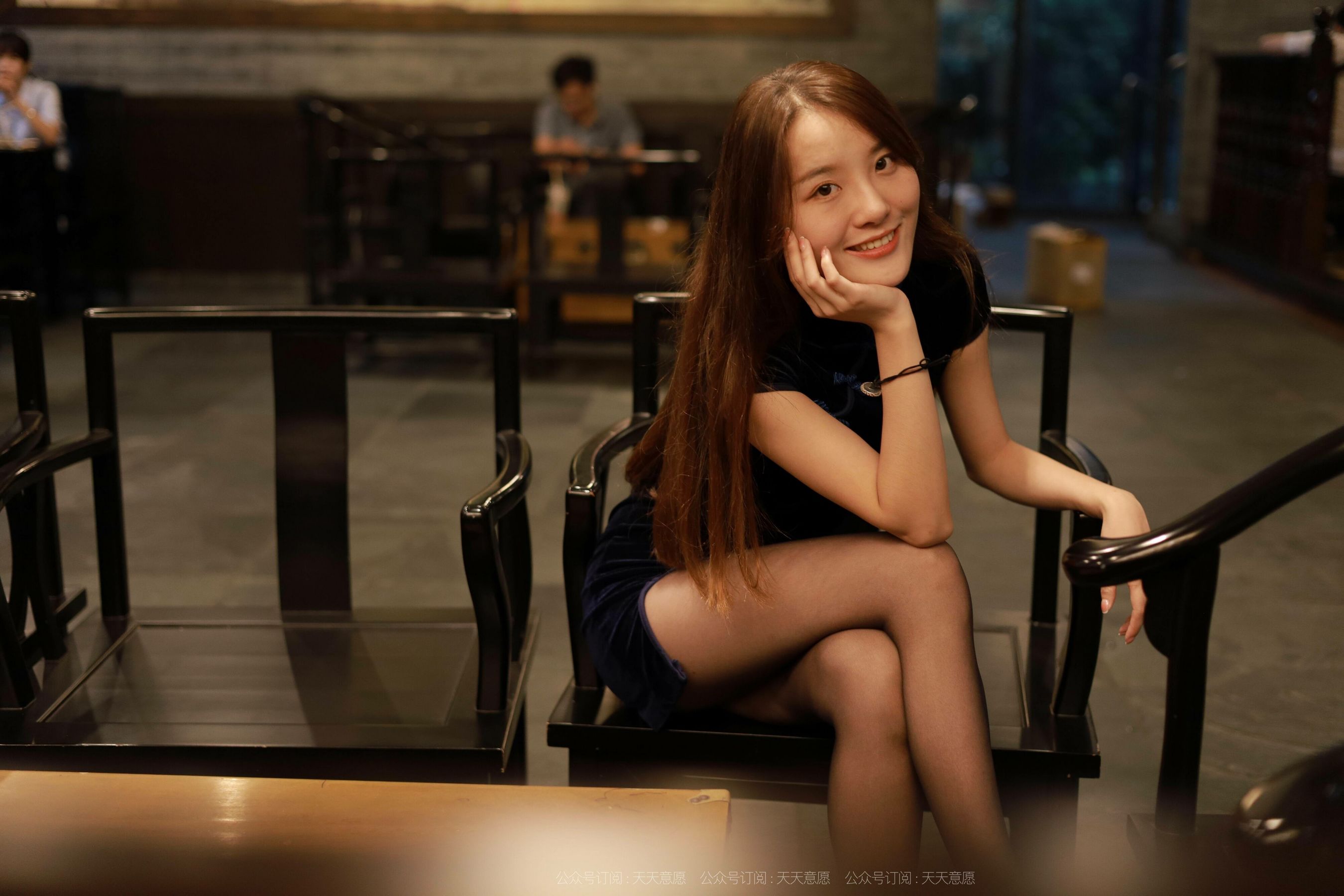 模特：婉苹《迷人黑色旗袍》-图56