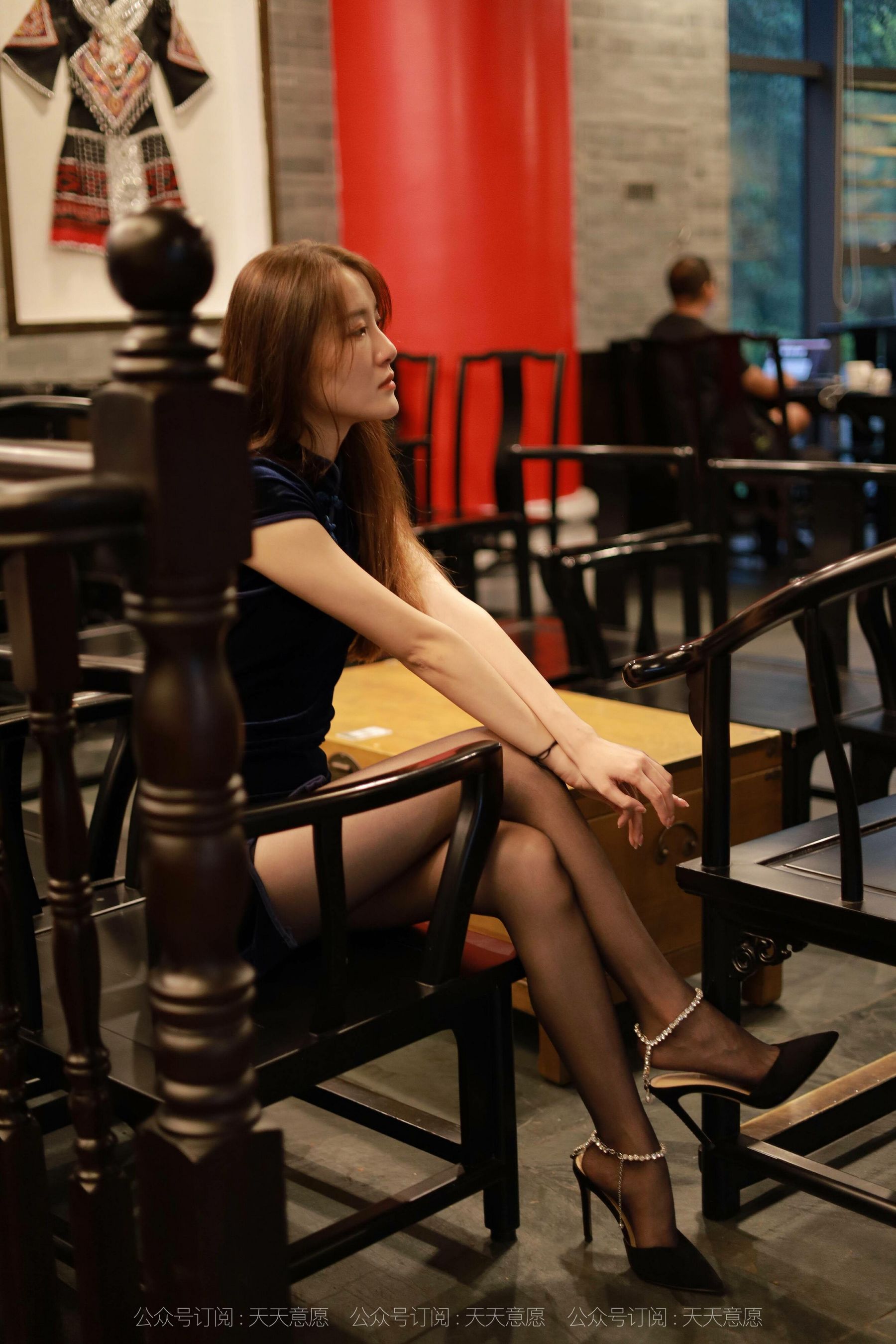 模特：婉苹《迷人黑色旗袍》-图71