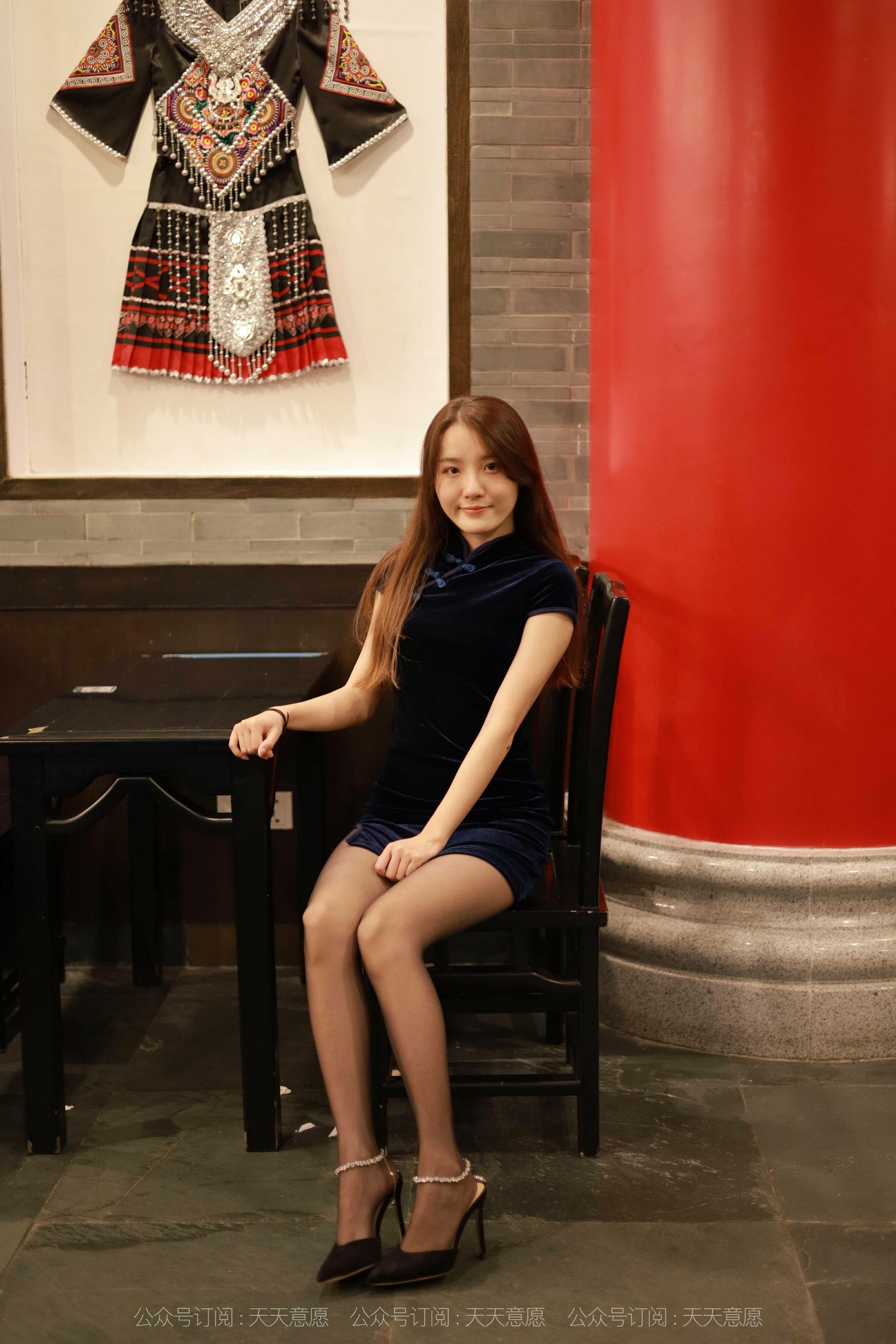 模特：婉苹《迷人黑色旗袍》-图72