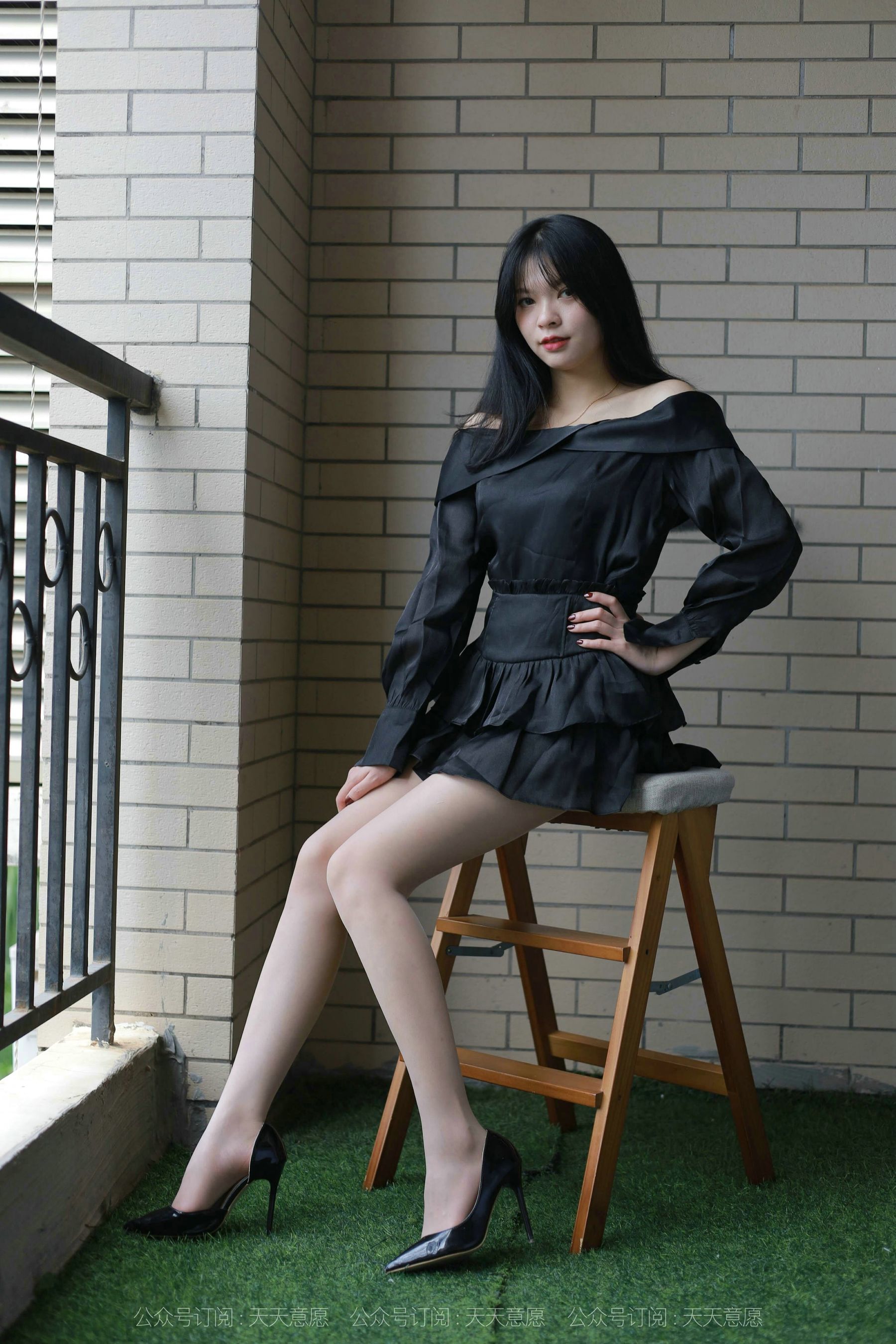 模特：小七《一字肩短裙》-图9