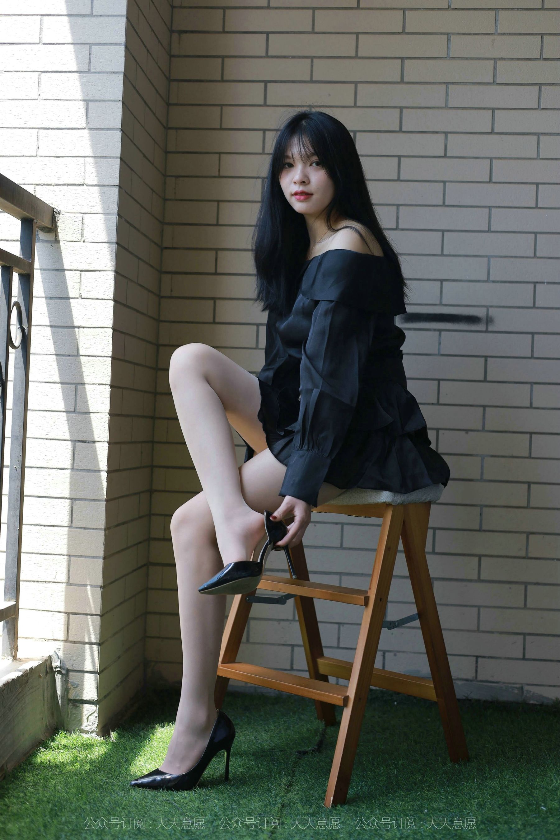 模特：小七《一字肩短裙》-图34