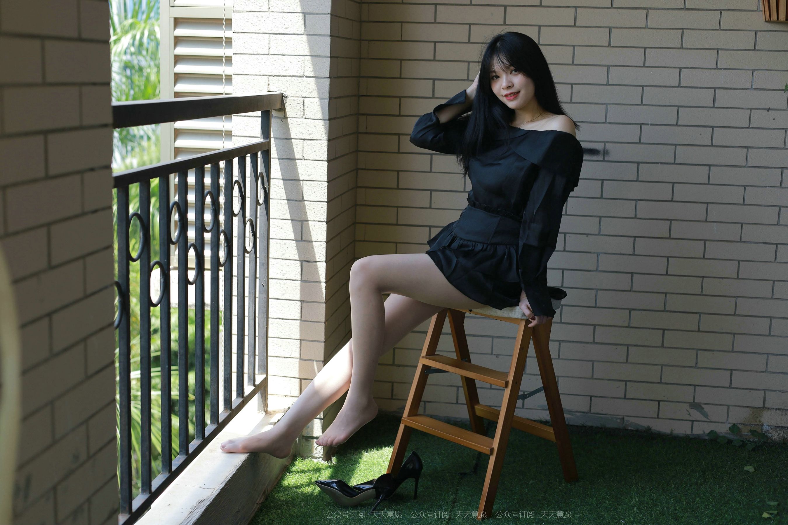 模特：小七《一字肩短裙》-图37