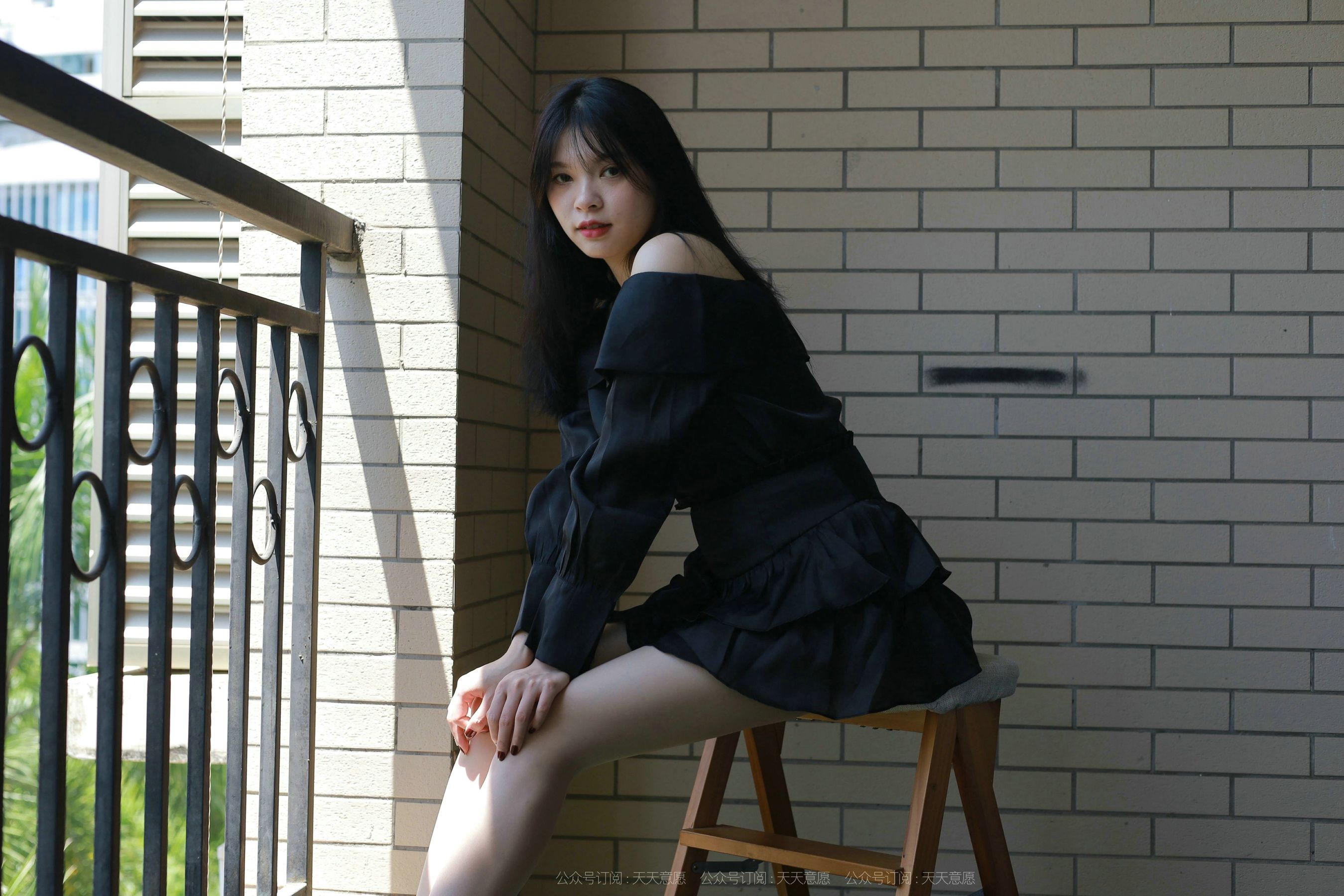 模特：小七《一字肩短裙》-图43