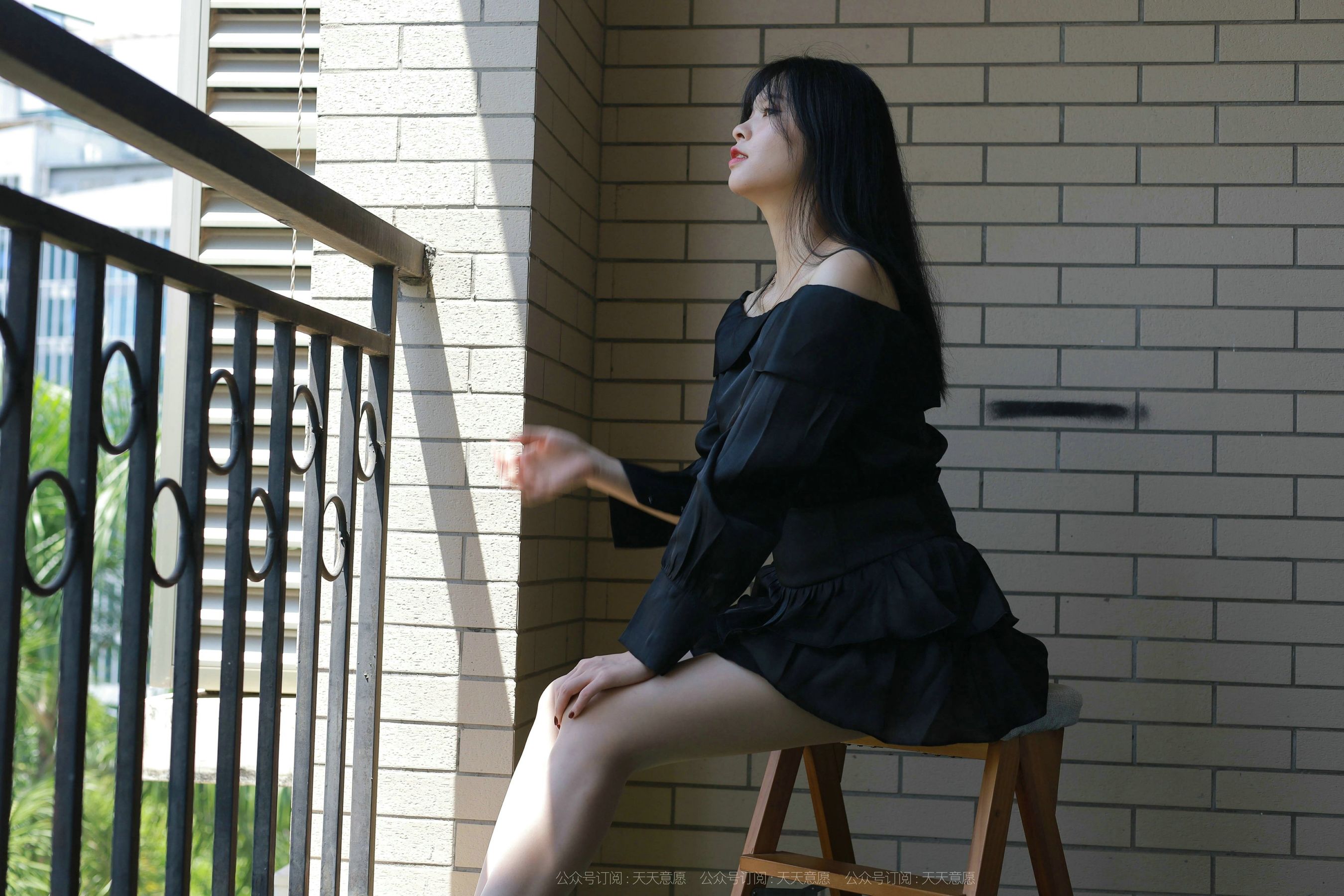 模特：小七《一字肩短裙》-图44