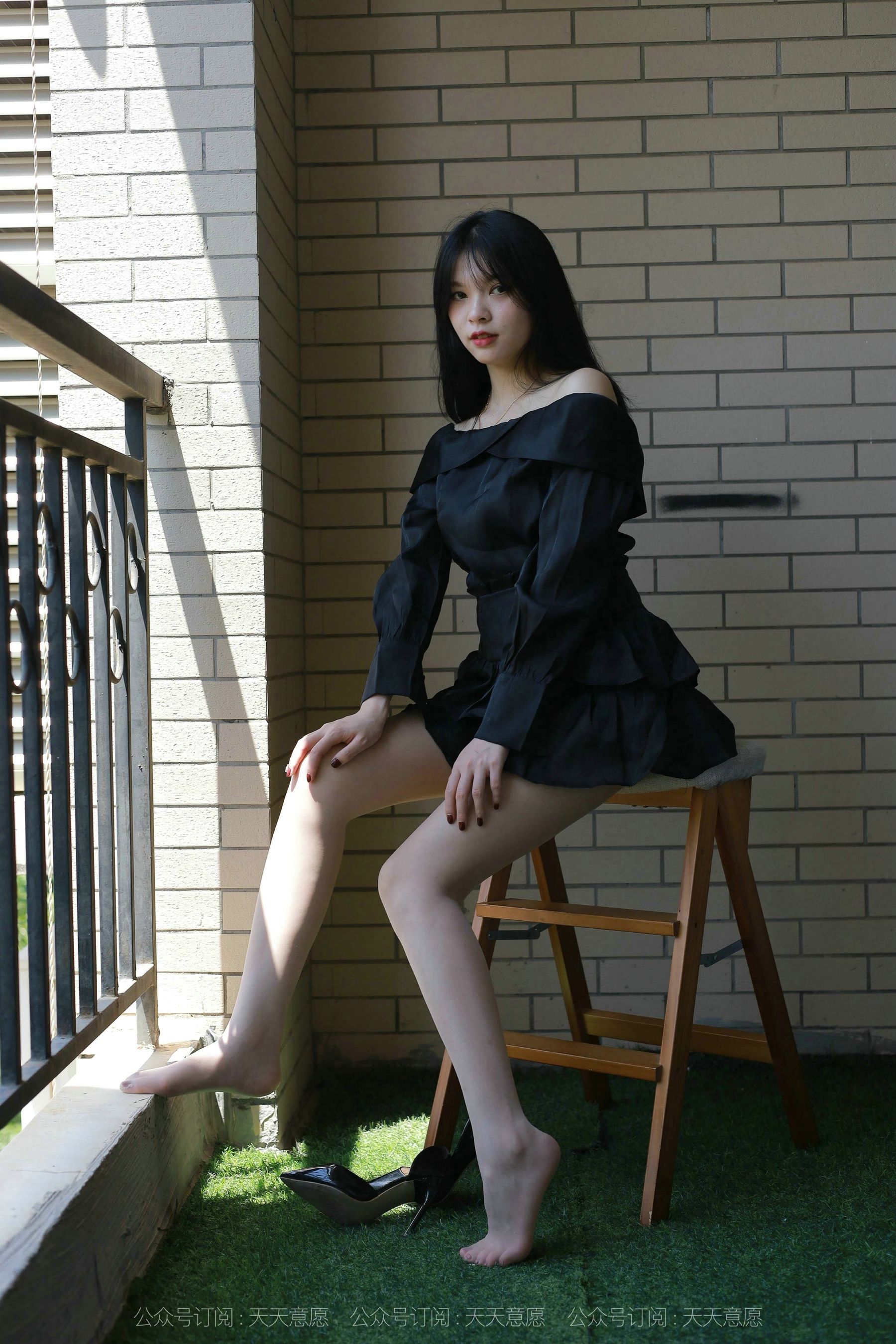 模特：小七《一字肩短裙》-图45