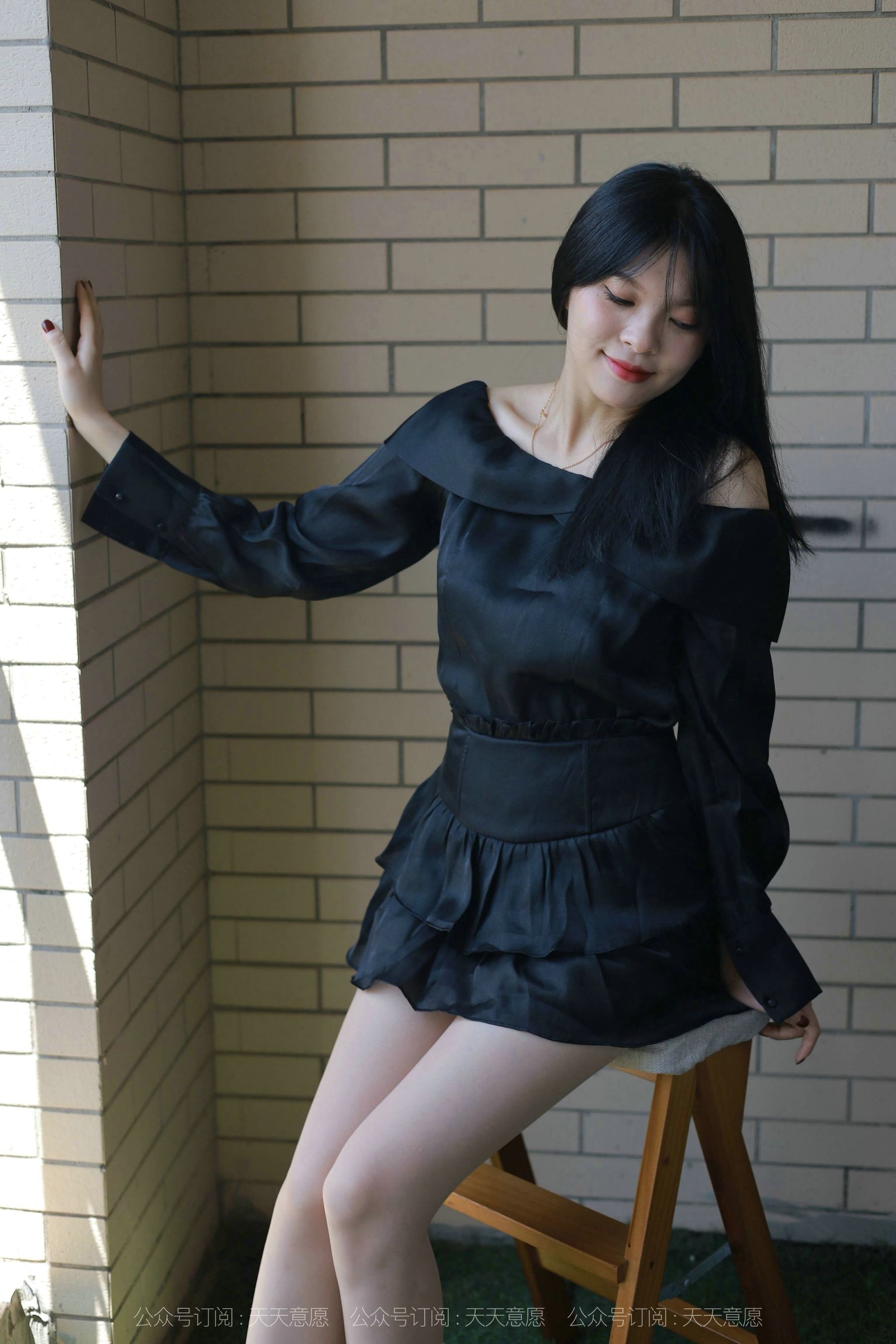 模特：小七《一字肩短裙》-图59