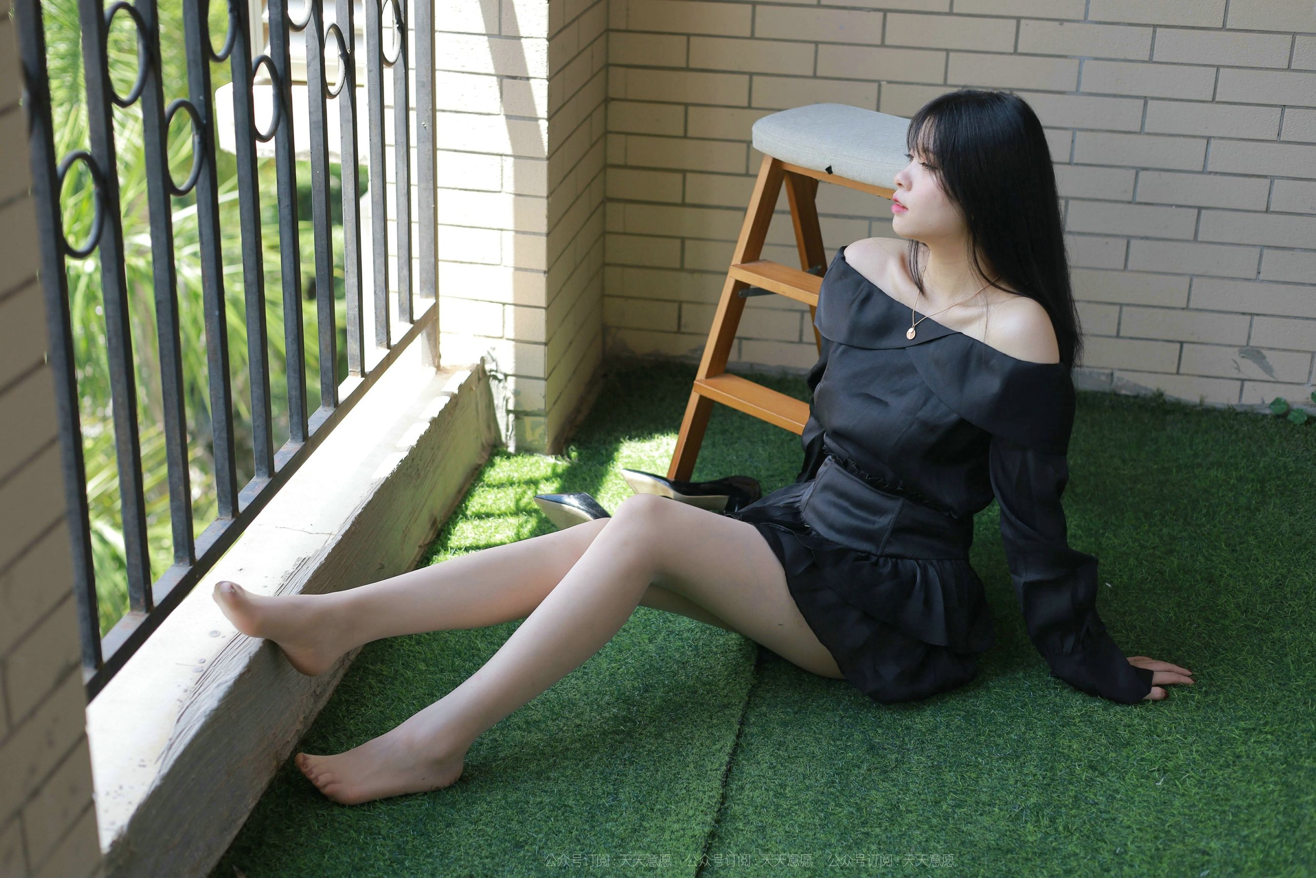 模特：小七《一字肩短裙》-图89