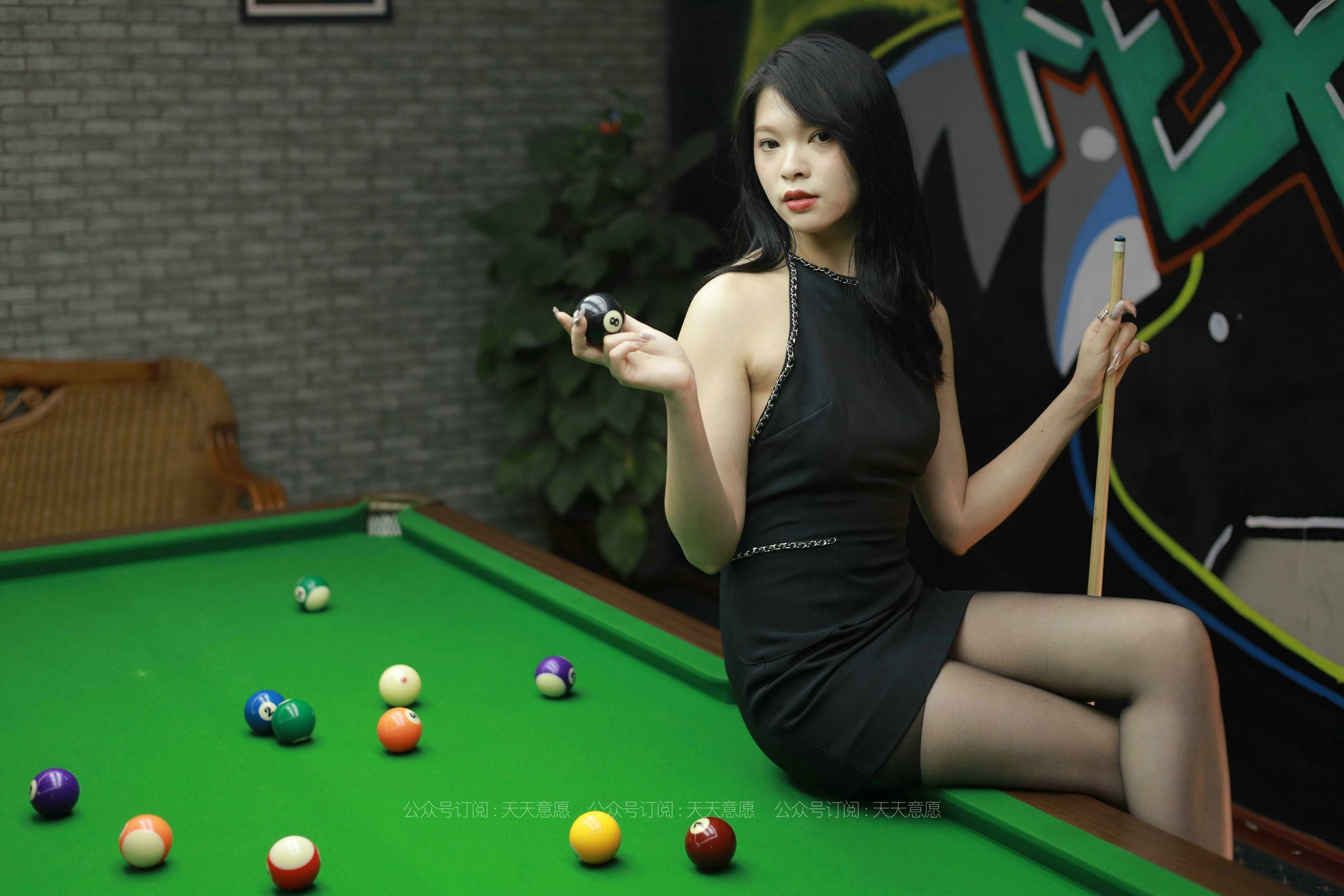 模特：小七《台球长腿辣妹》-图20