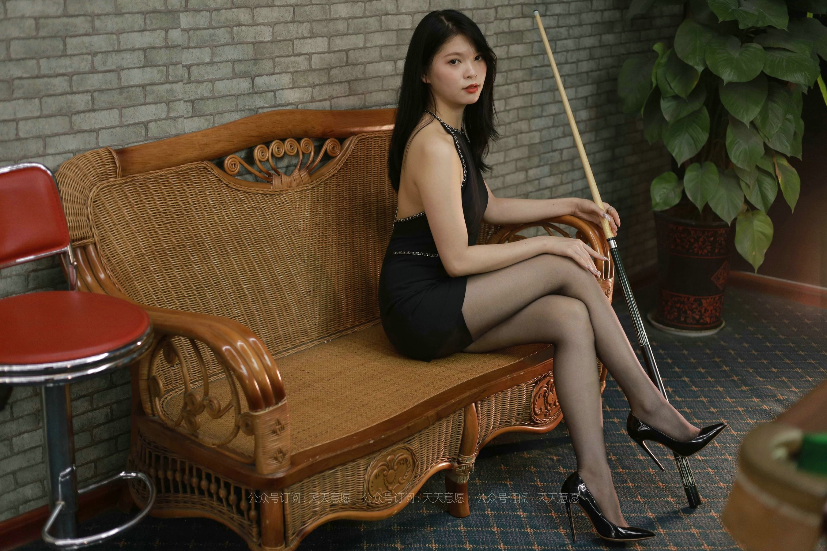 模特：小七《台球长腿辣妹》-图55