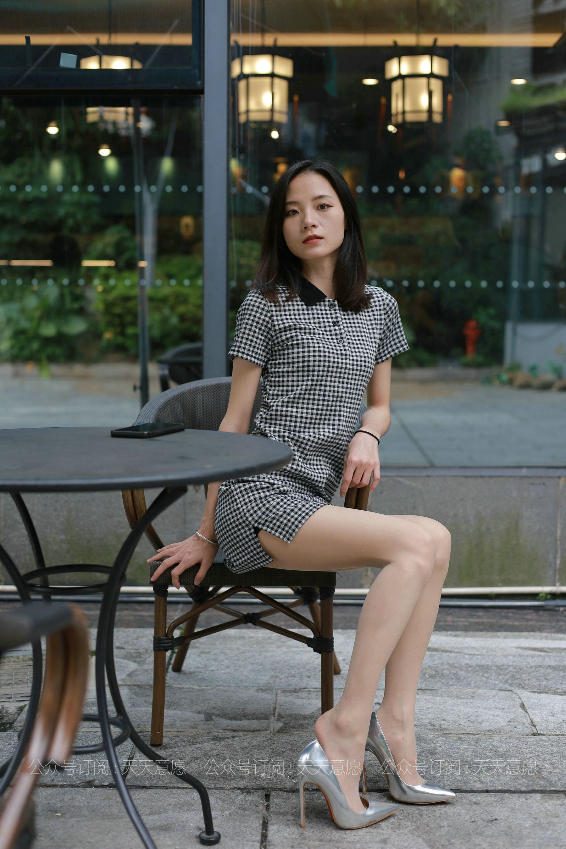 模特：小六《格子连衣裙》-图12