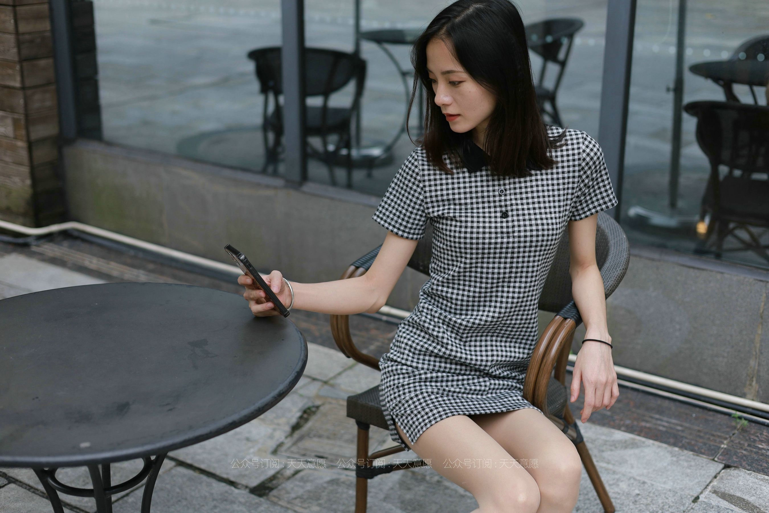 模特：小六《格子连衣裙》-图14