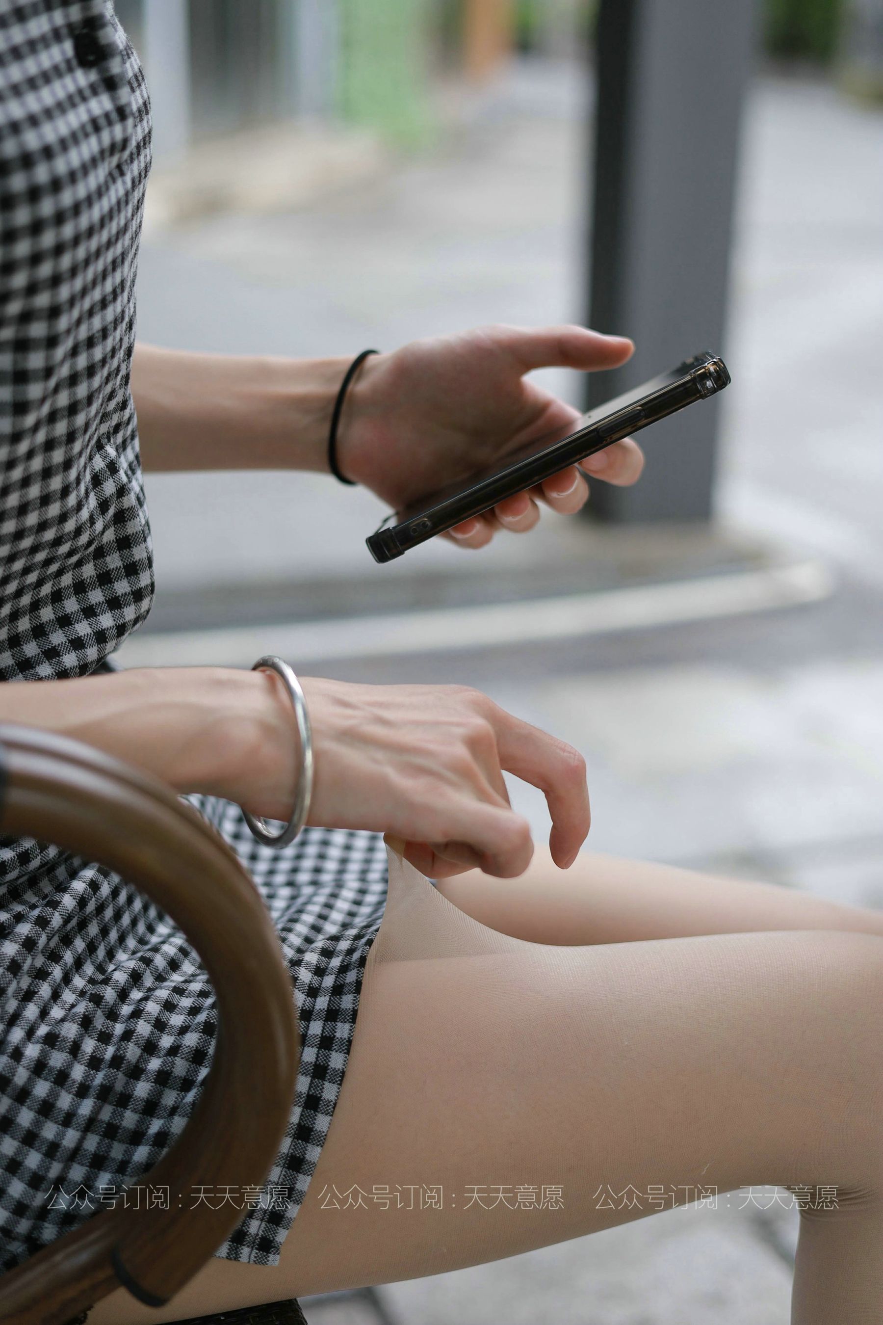 模特：小六《格子连衣裙》-图23