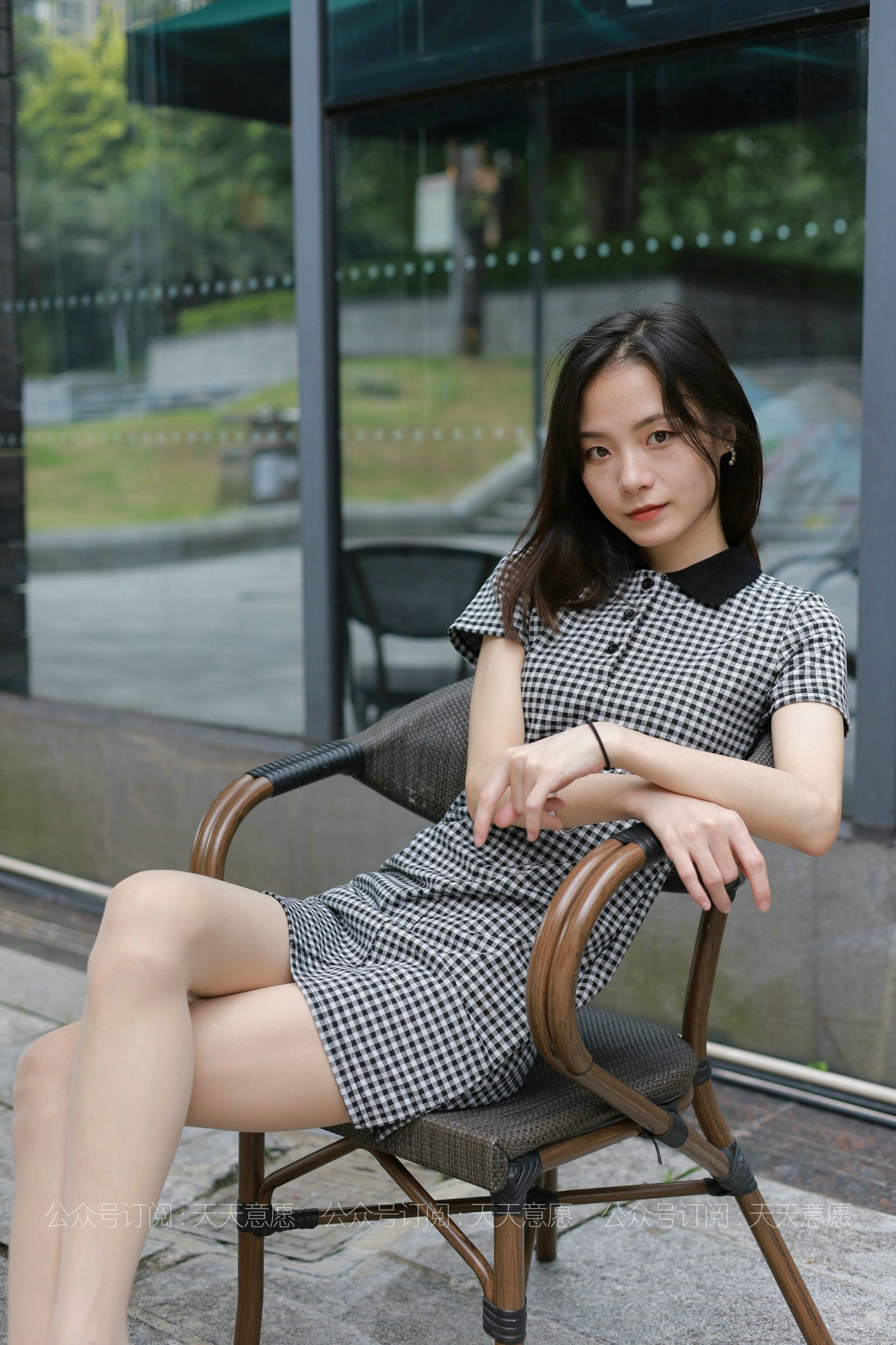 模特：小六《格子连衣裙》-图39