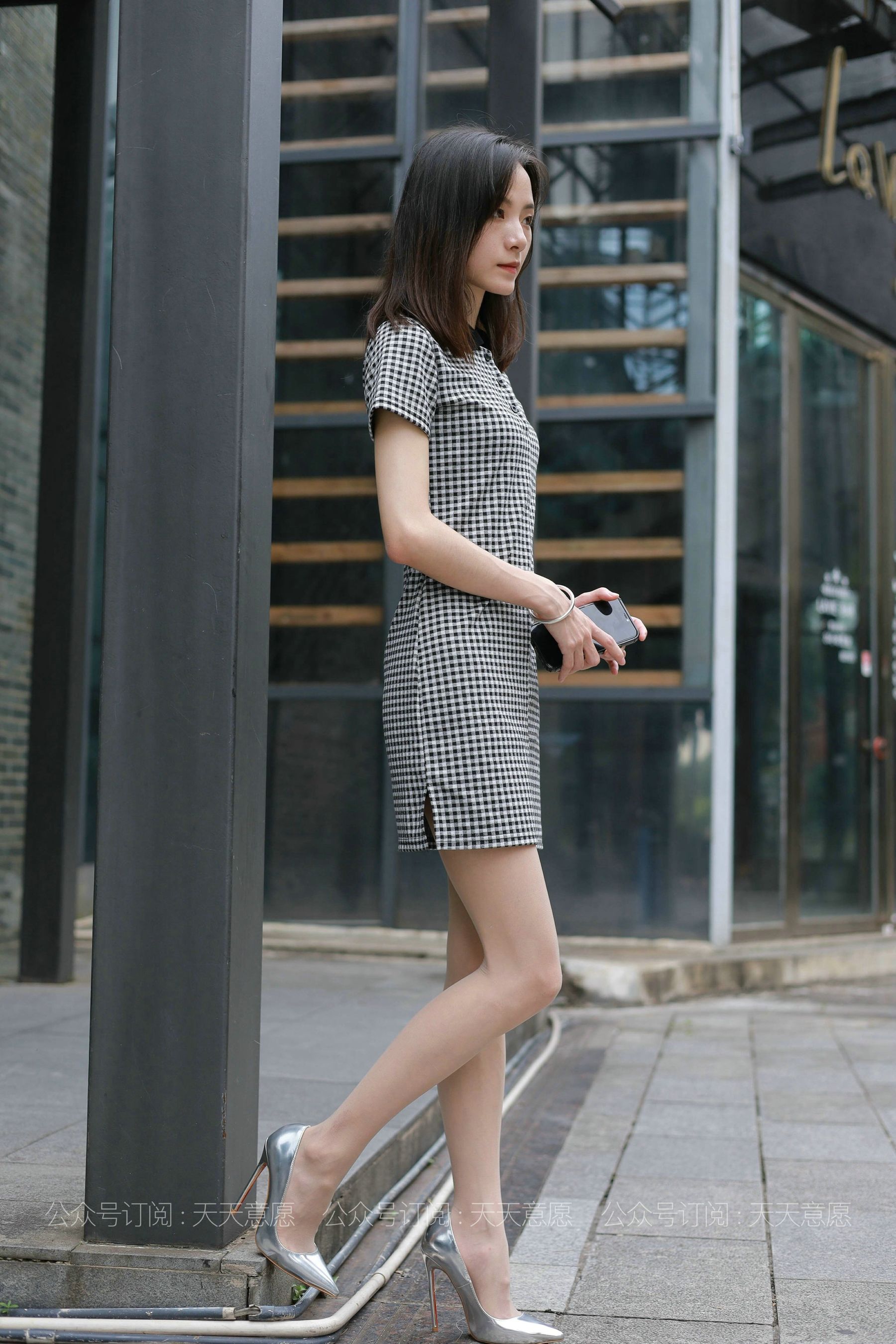 模特：小六《格子连衣裙》-图59