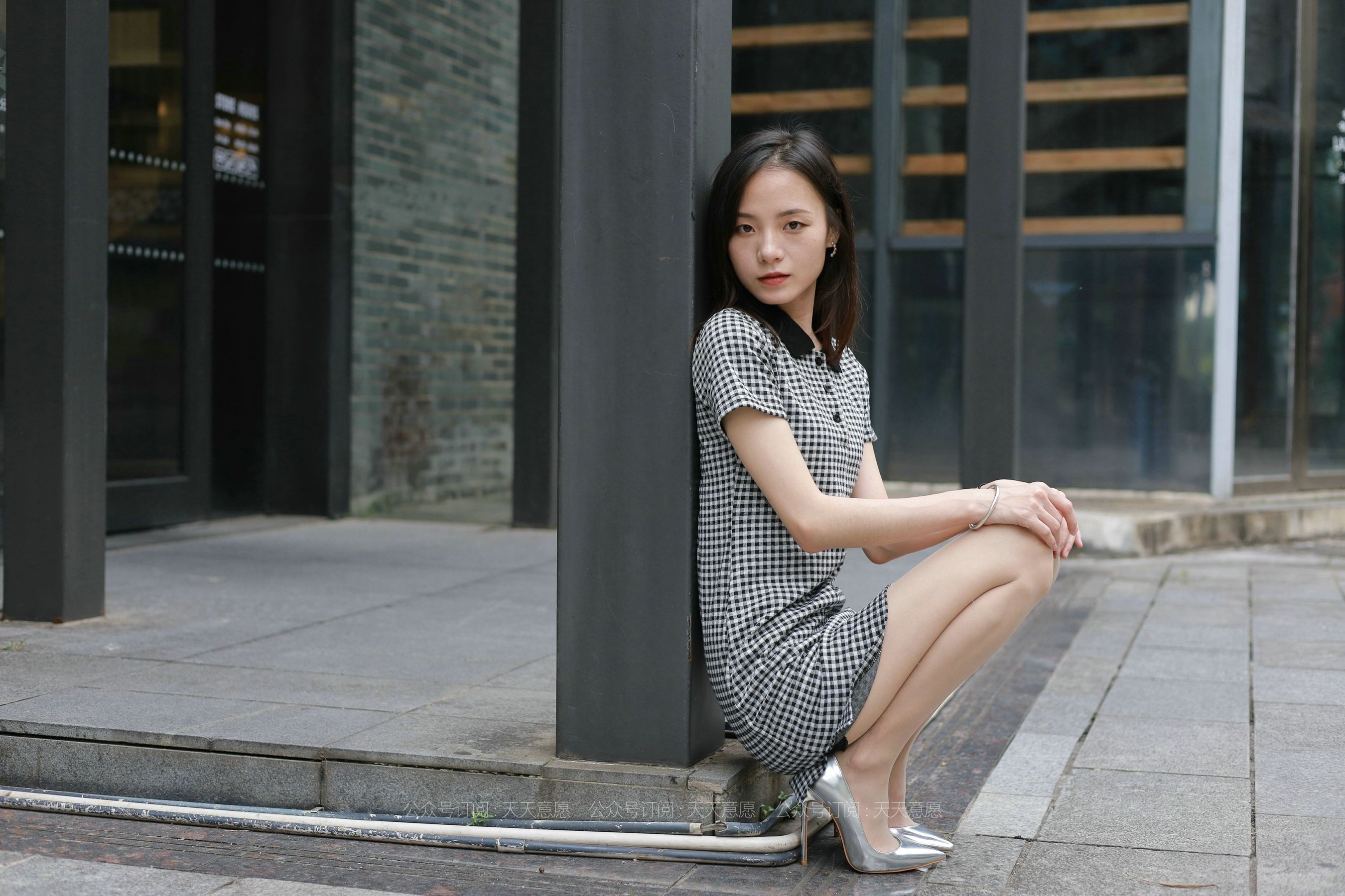 模特：小六《格子连衣裙》-图60