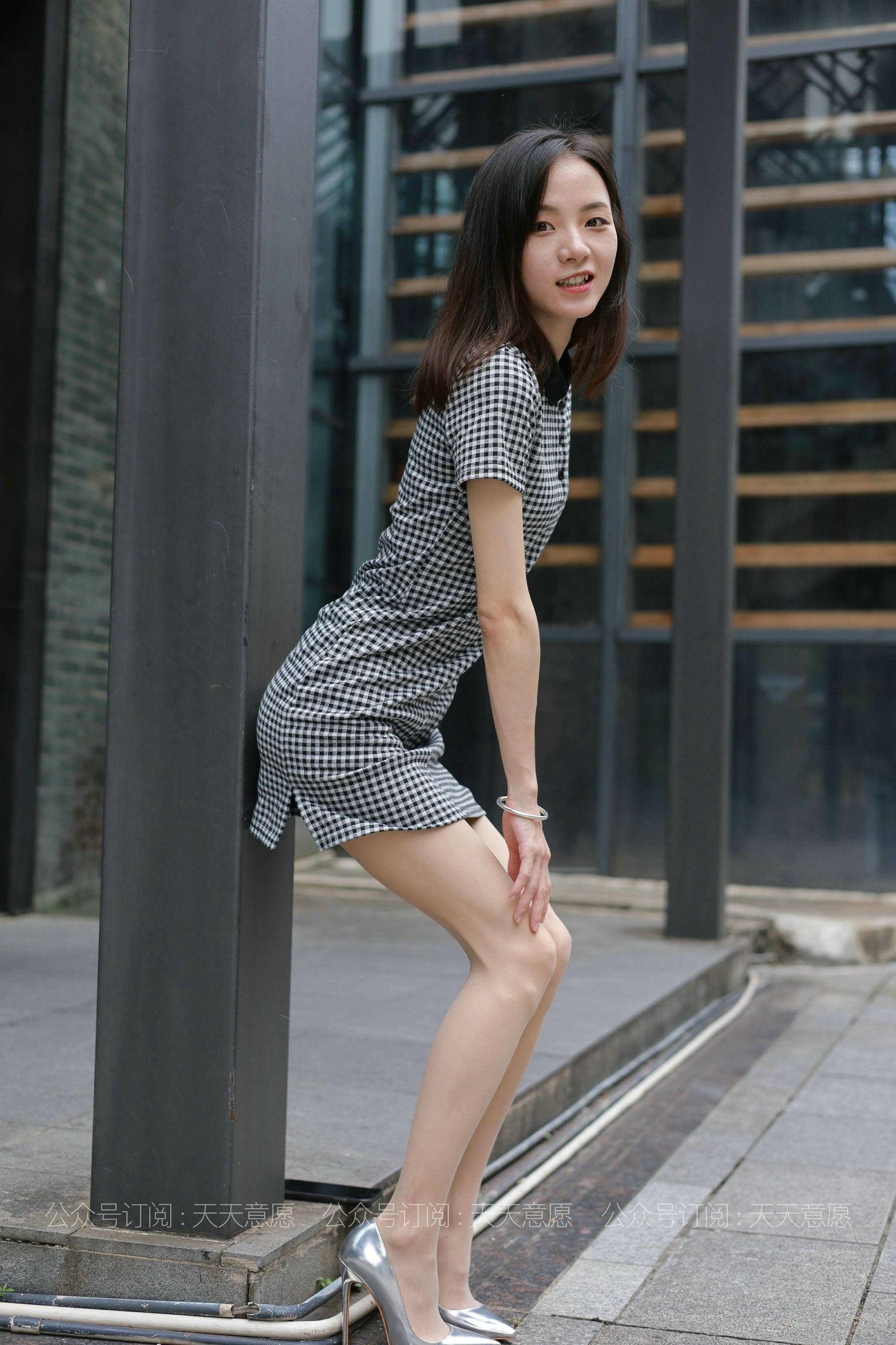 模特：小六《格子连衣裙》-图62