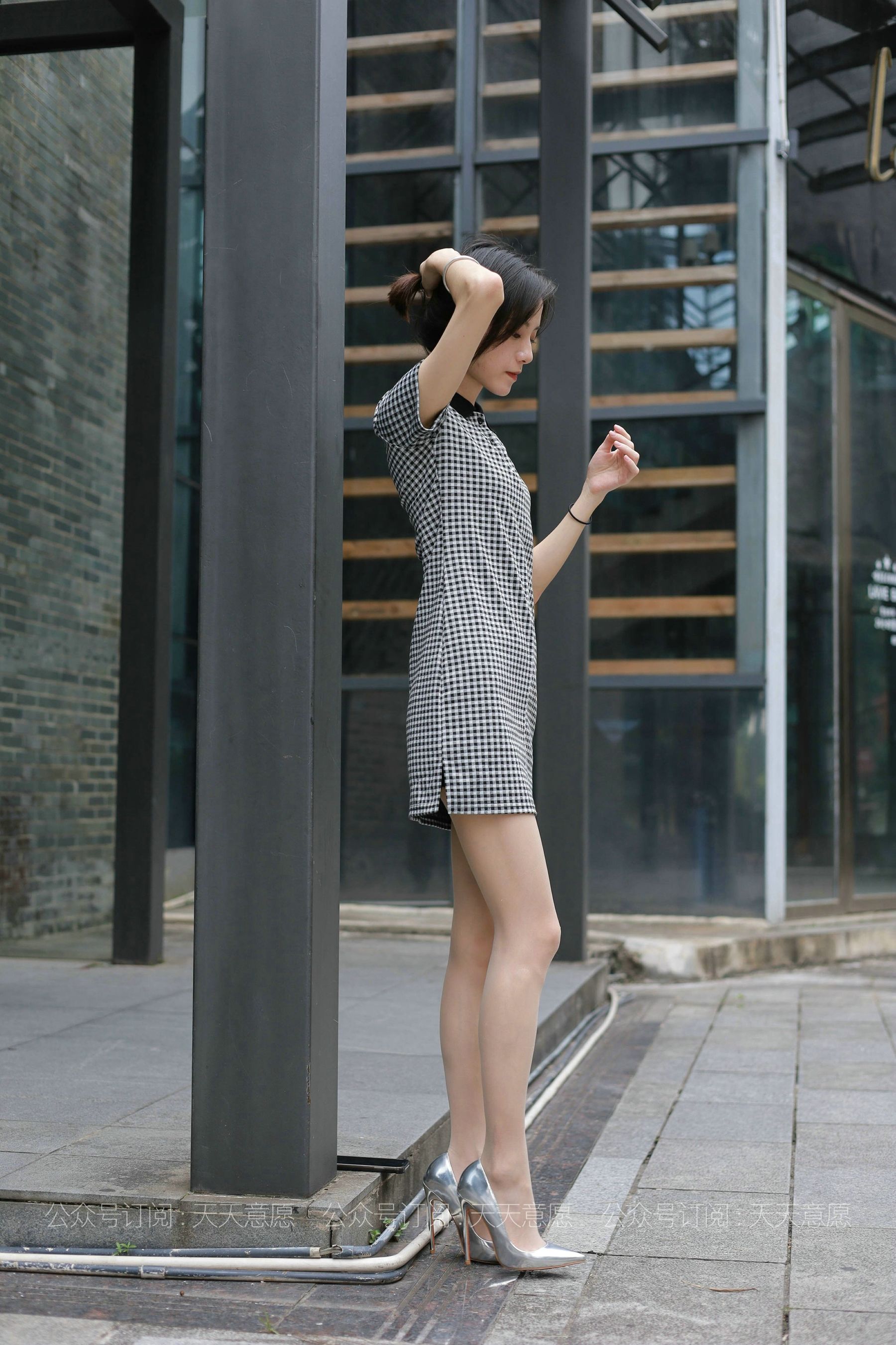 模特：小六《格子连衣裙》-图63