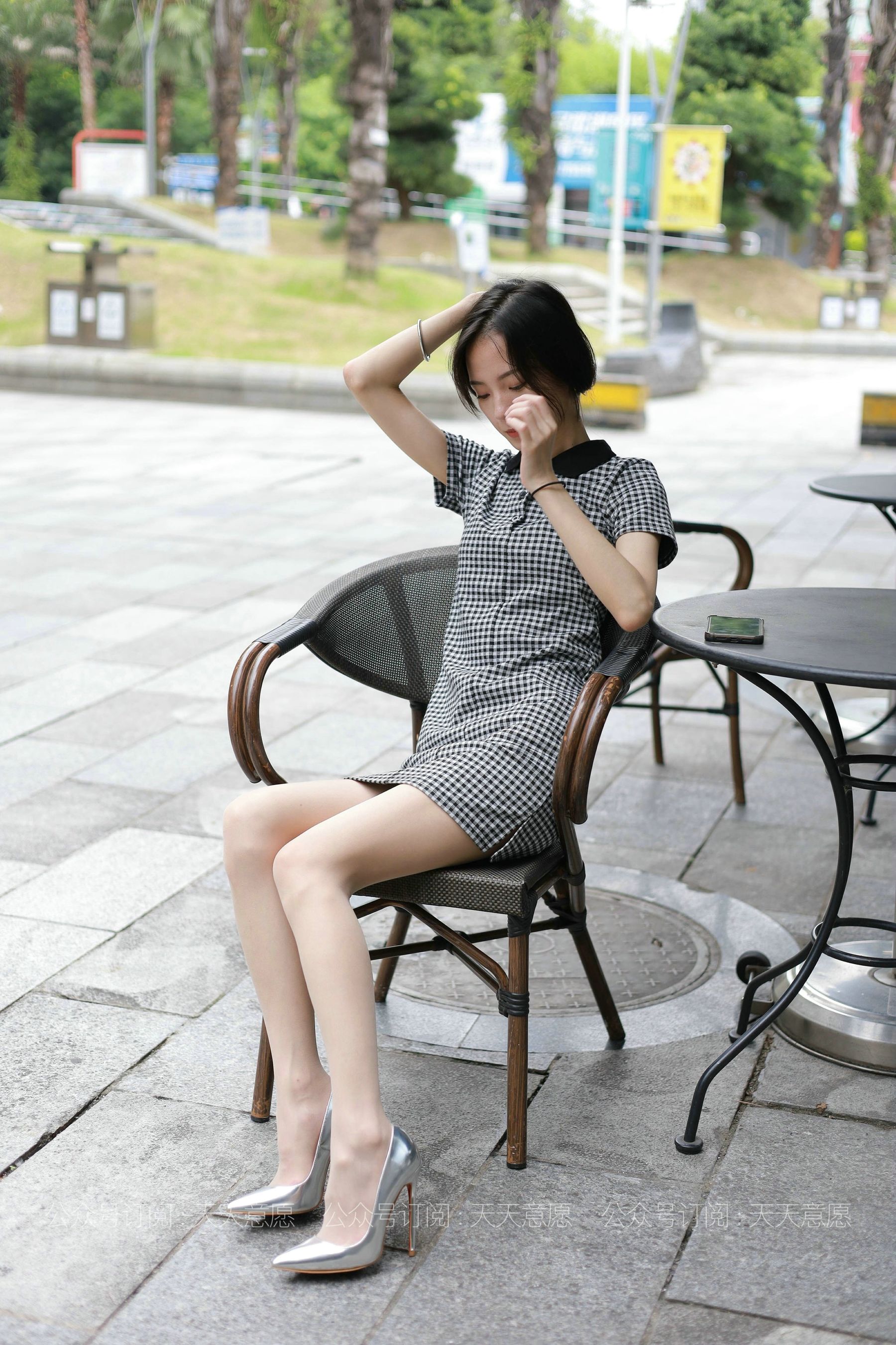 模特：小六《格子连衣裙》-图66