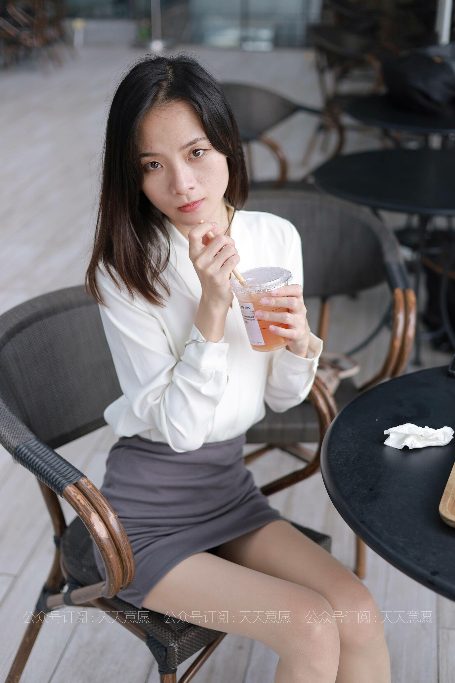 模特：小六《白色OL装》-图9