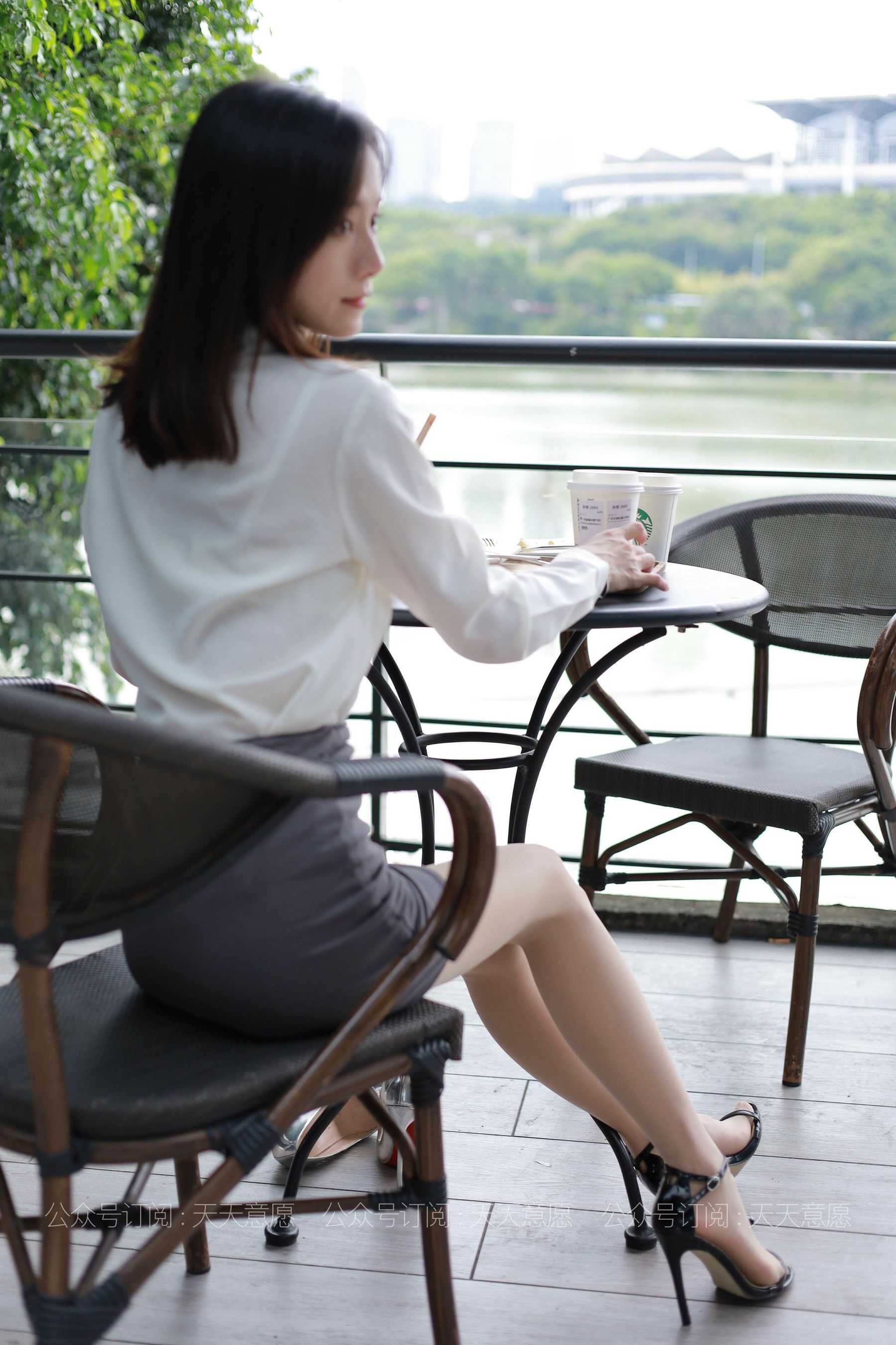 模特：小六《白色OL装》-图15