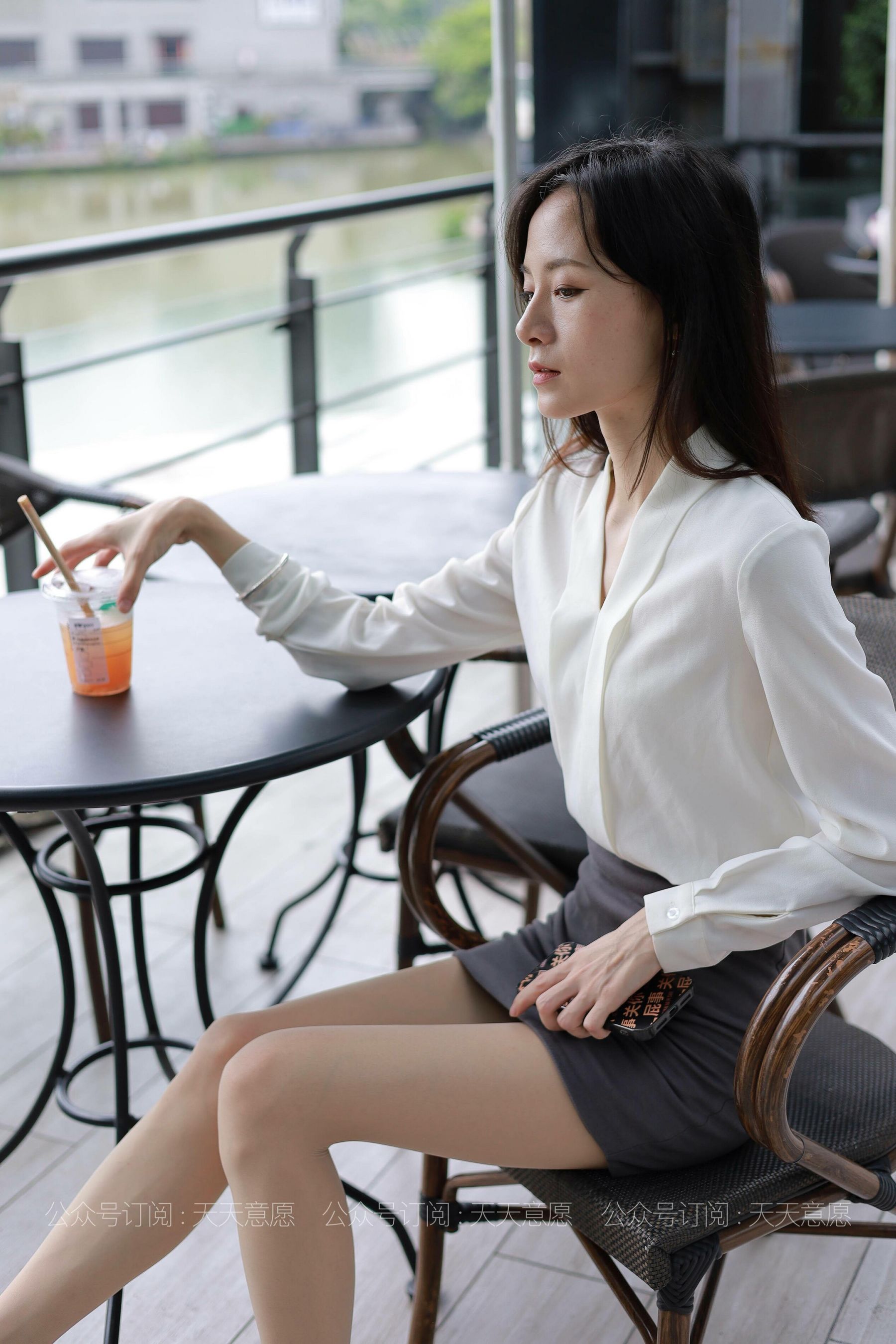 模特：小六《白色OL装》-图48