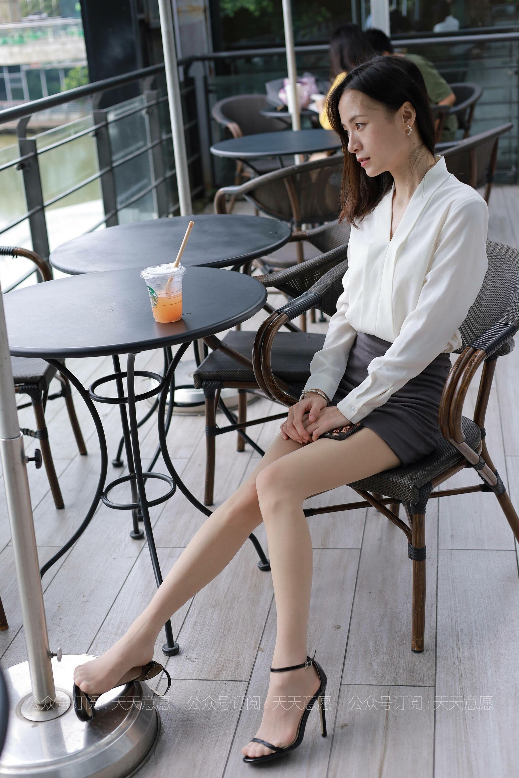 模特：小六《白色OL装》-图55