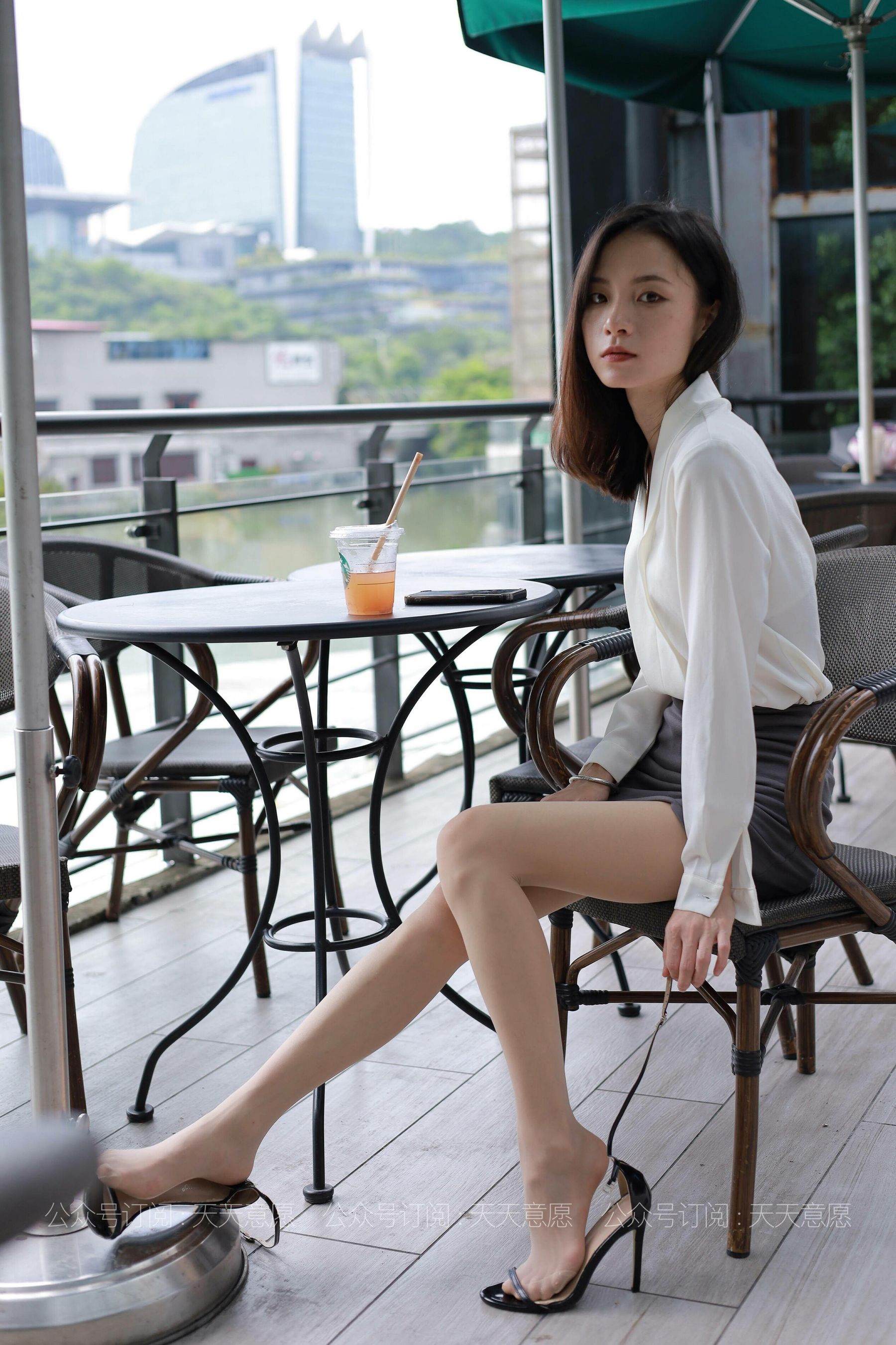 模特：小六《白色OL装》-图63