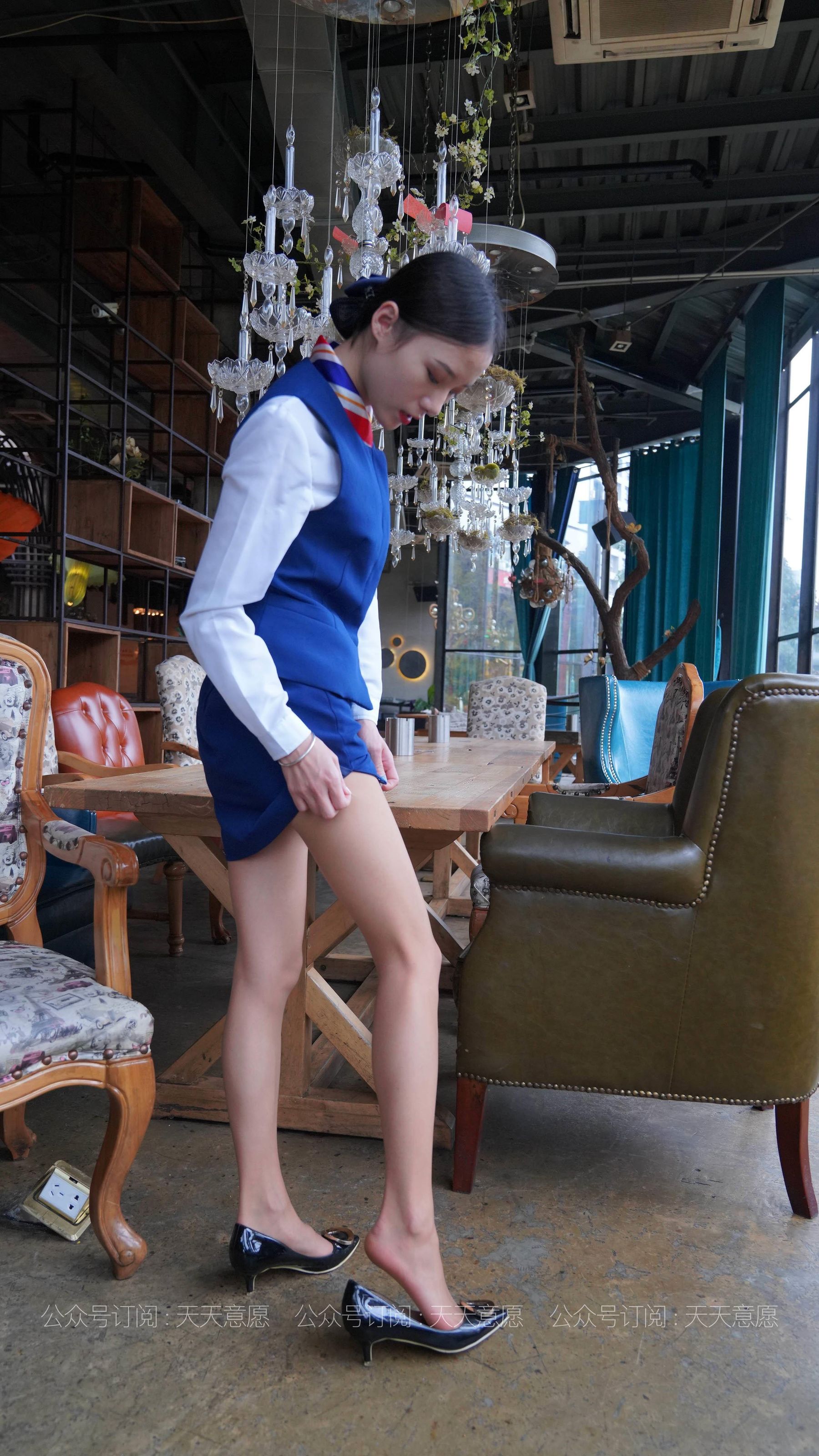 模特：小六《蓝色套装展示》-图30