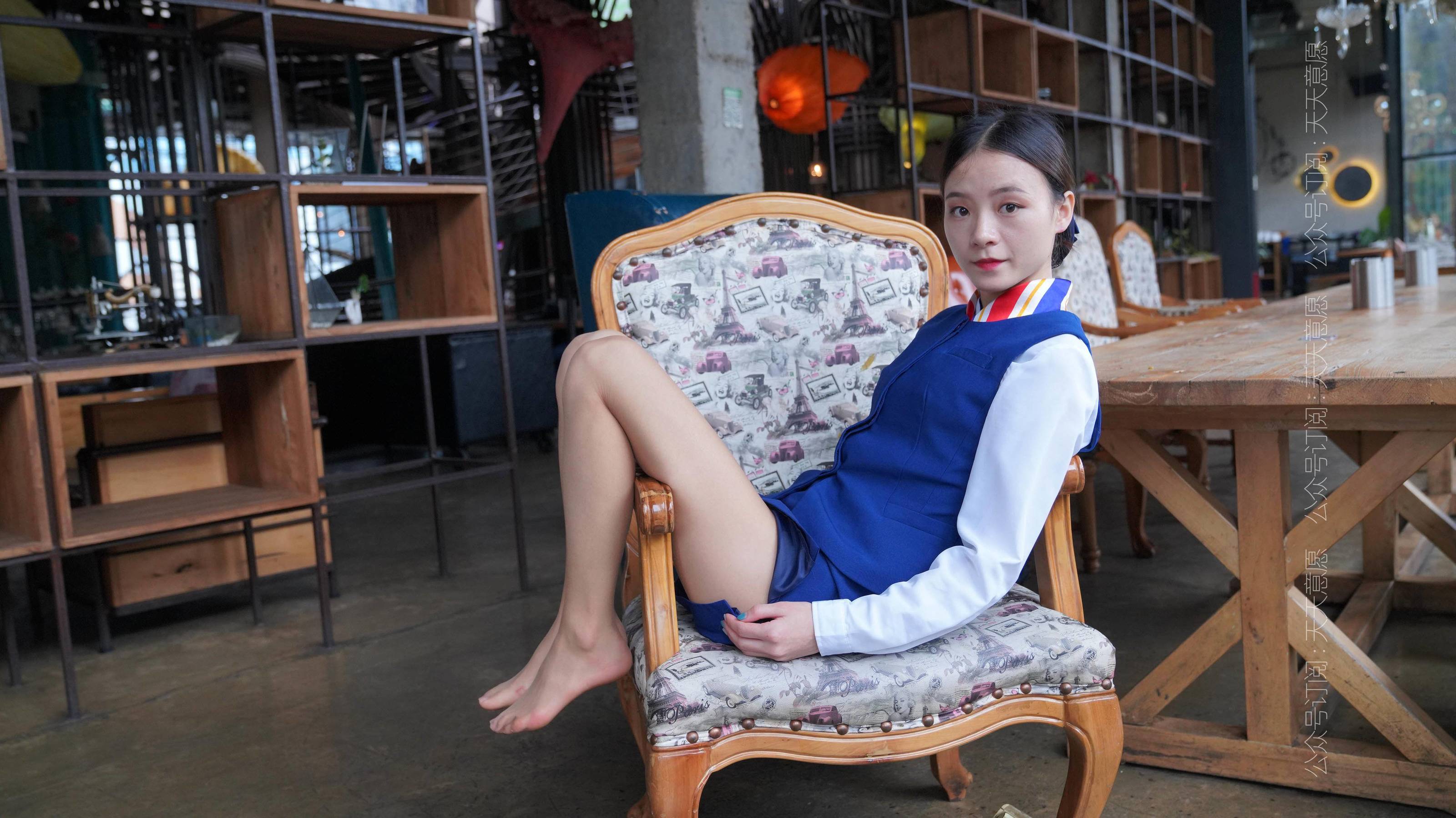 模特：小六《蓝色套装展示》-图54