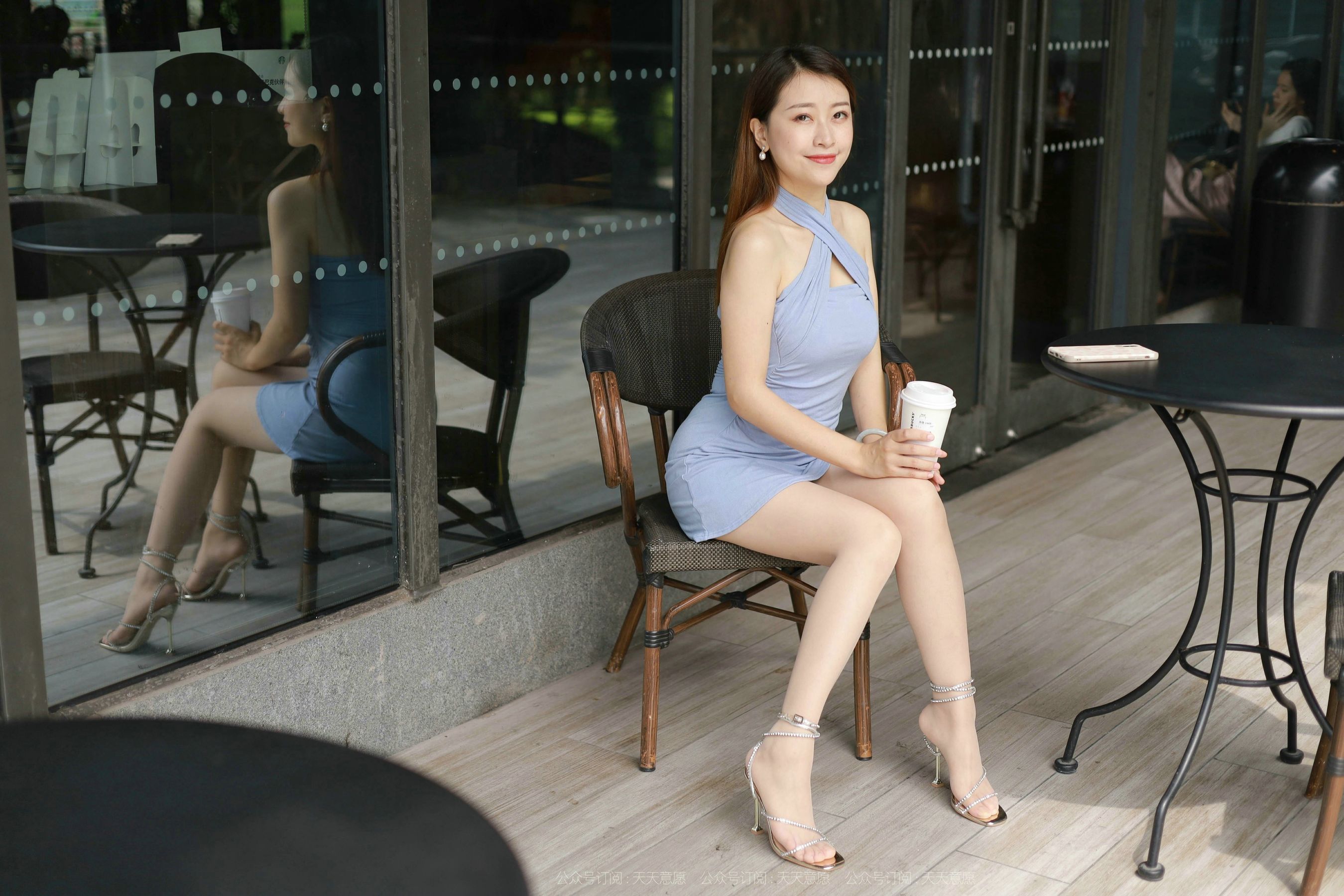 模特：小婕《咖啡店邂逅网紅美女》-图76