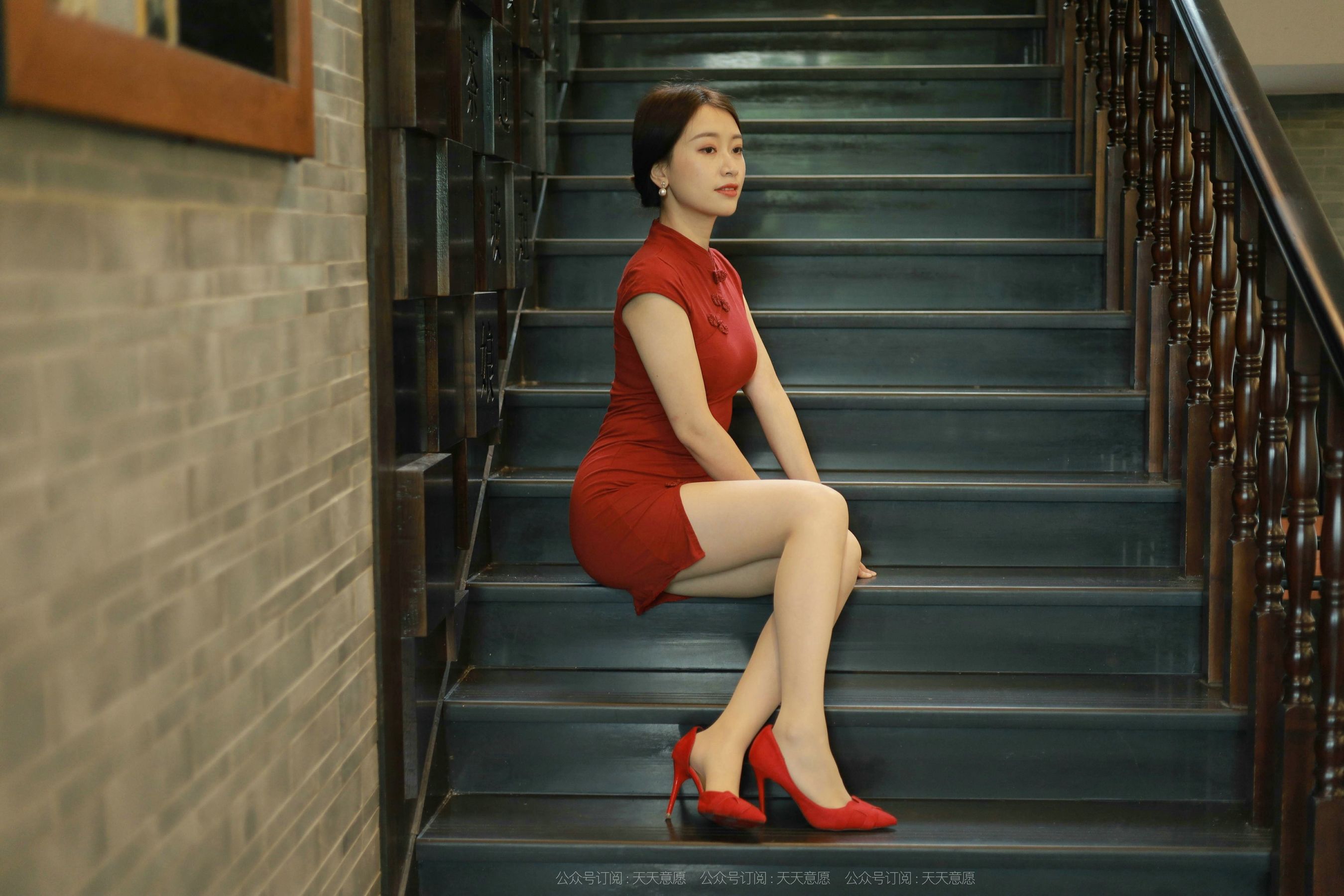 模特：小婕《红色旗袍》-图29