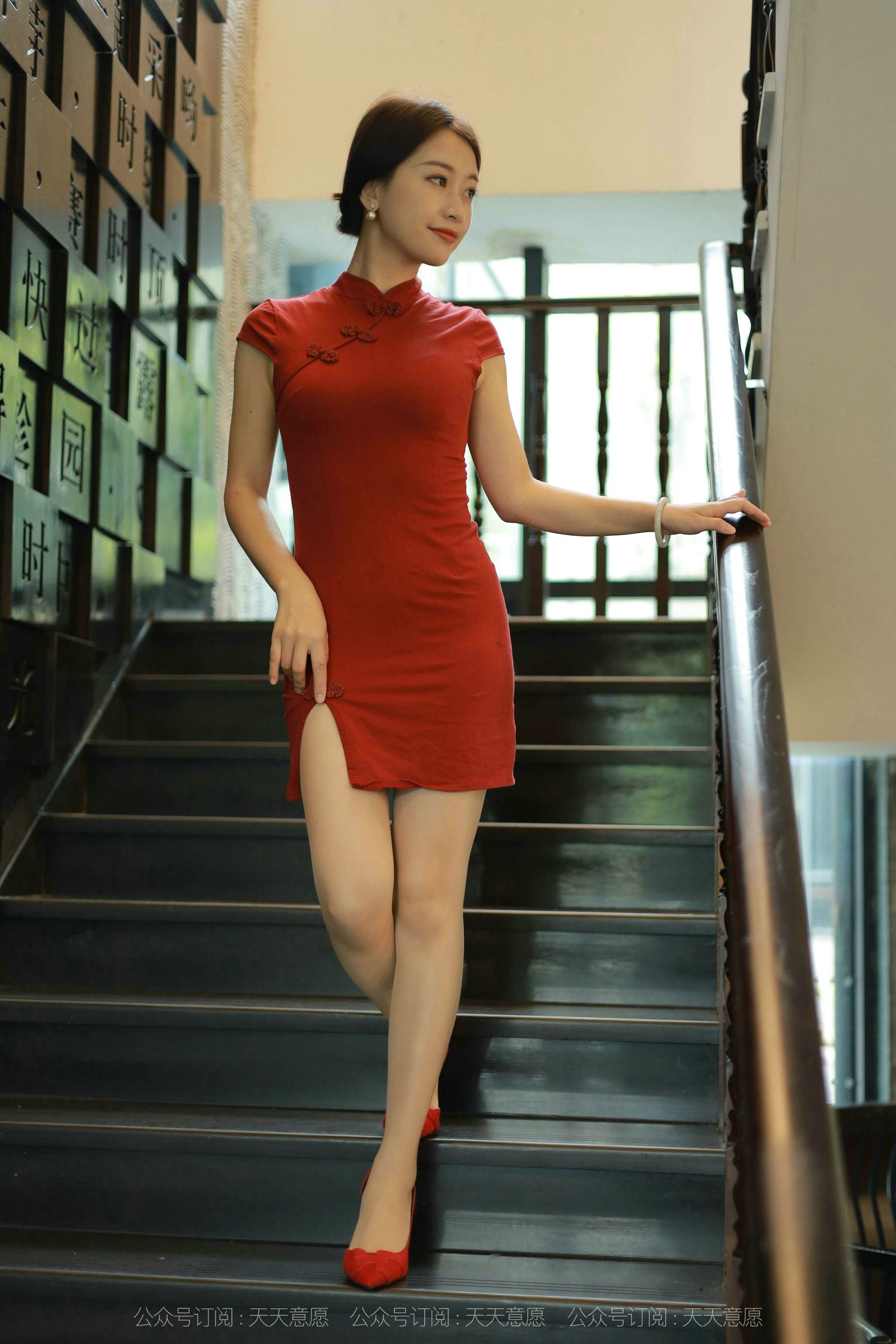 模特：小婕《红色旗袍》-图43