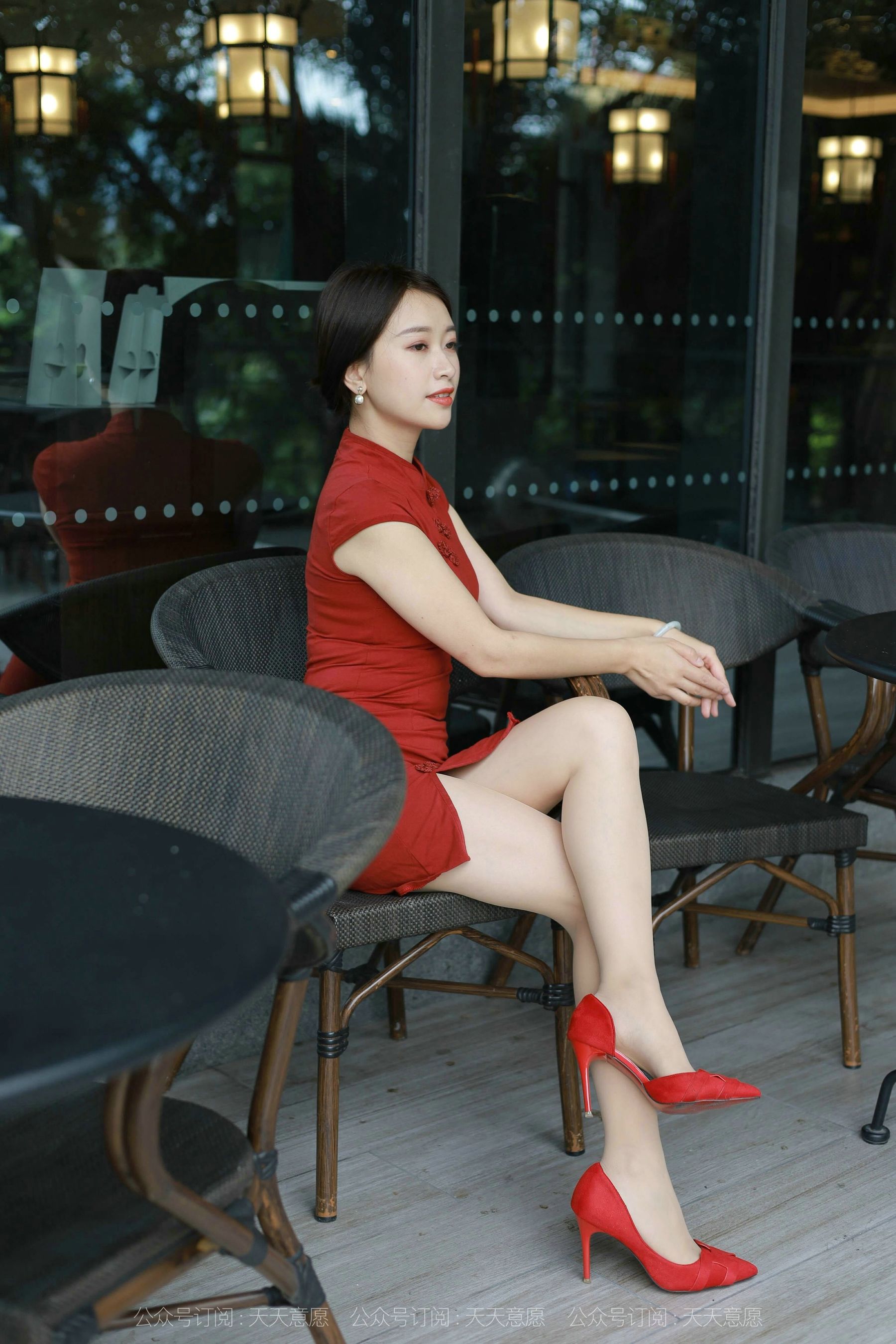 模特：小婕《红色旗袍》-图47