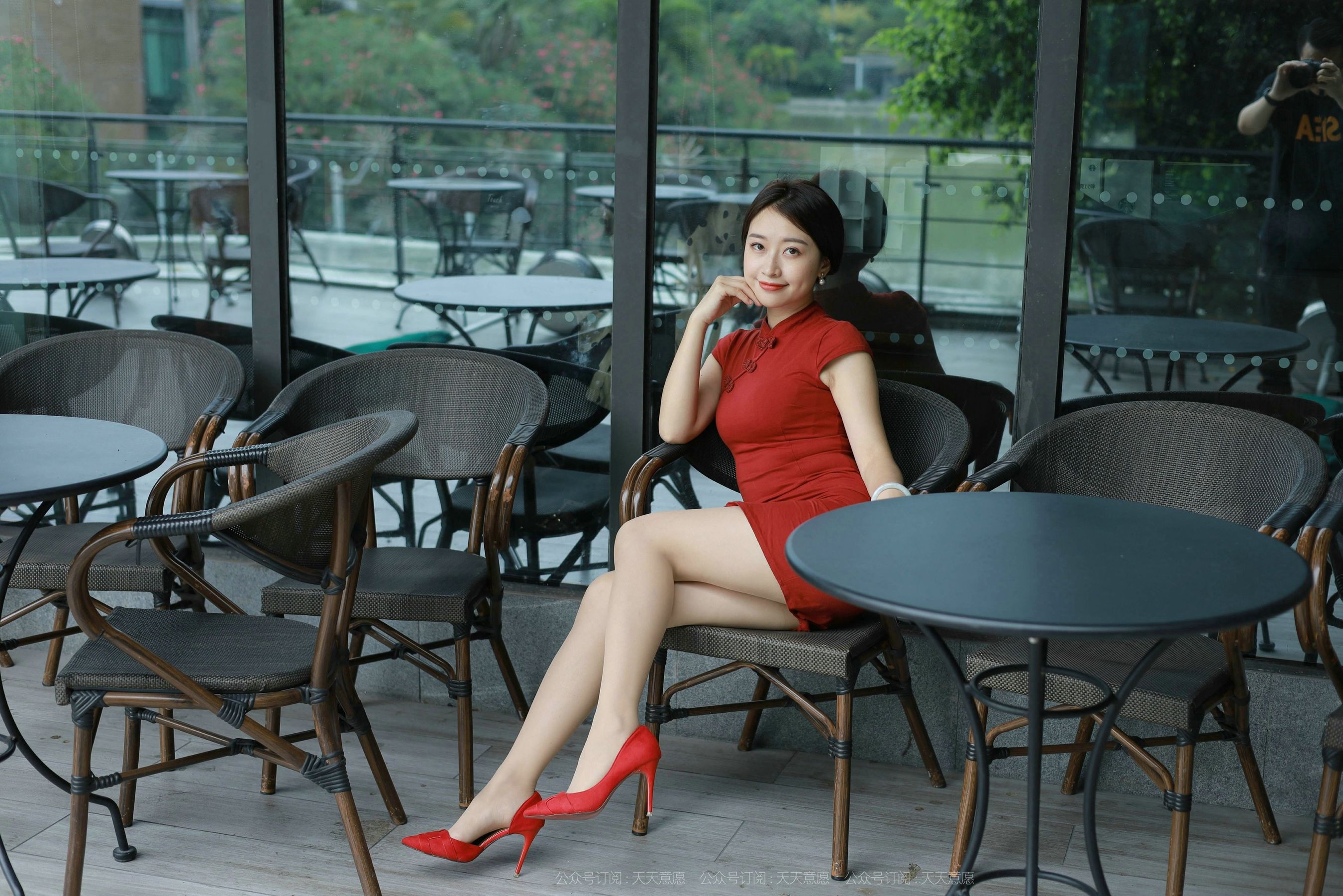 模特：小婕《红色旗袍》-图58